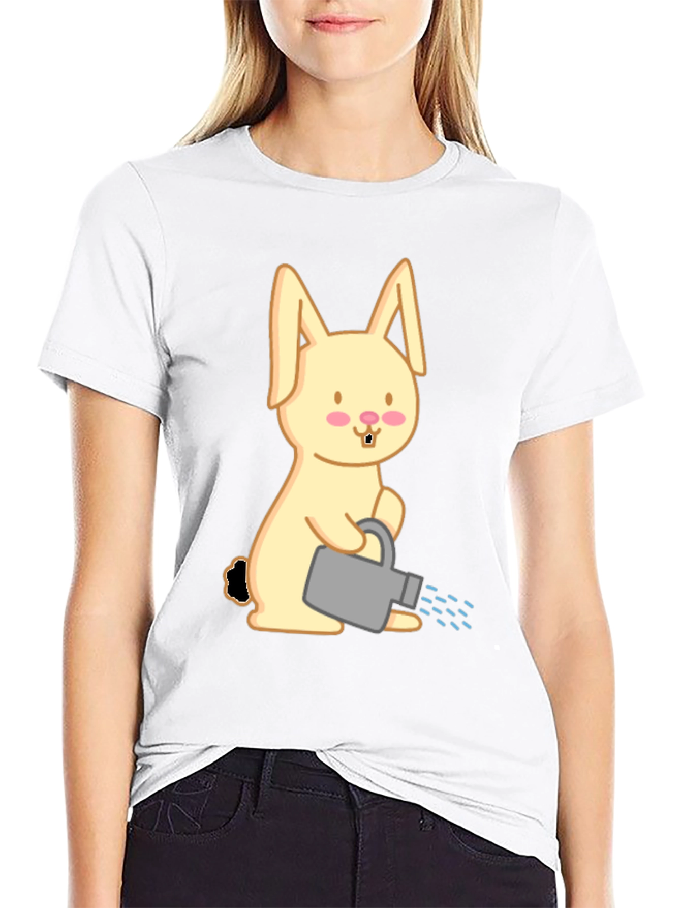 Cute Bunny Watering Shirt