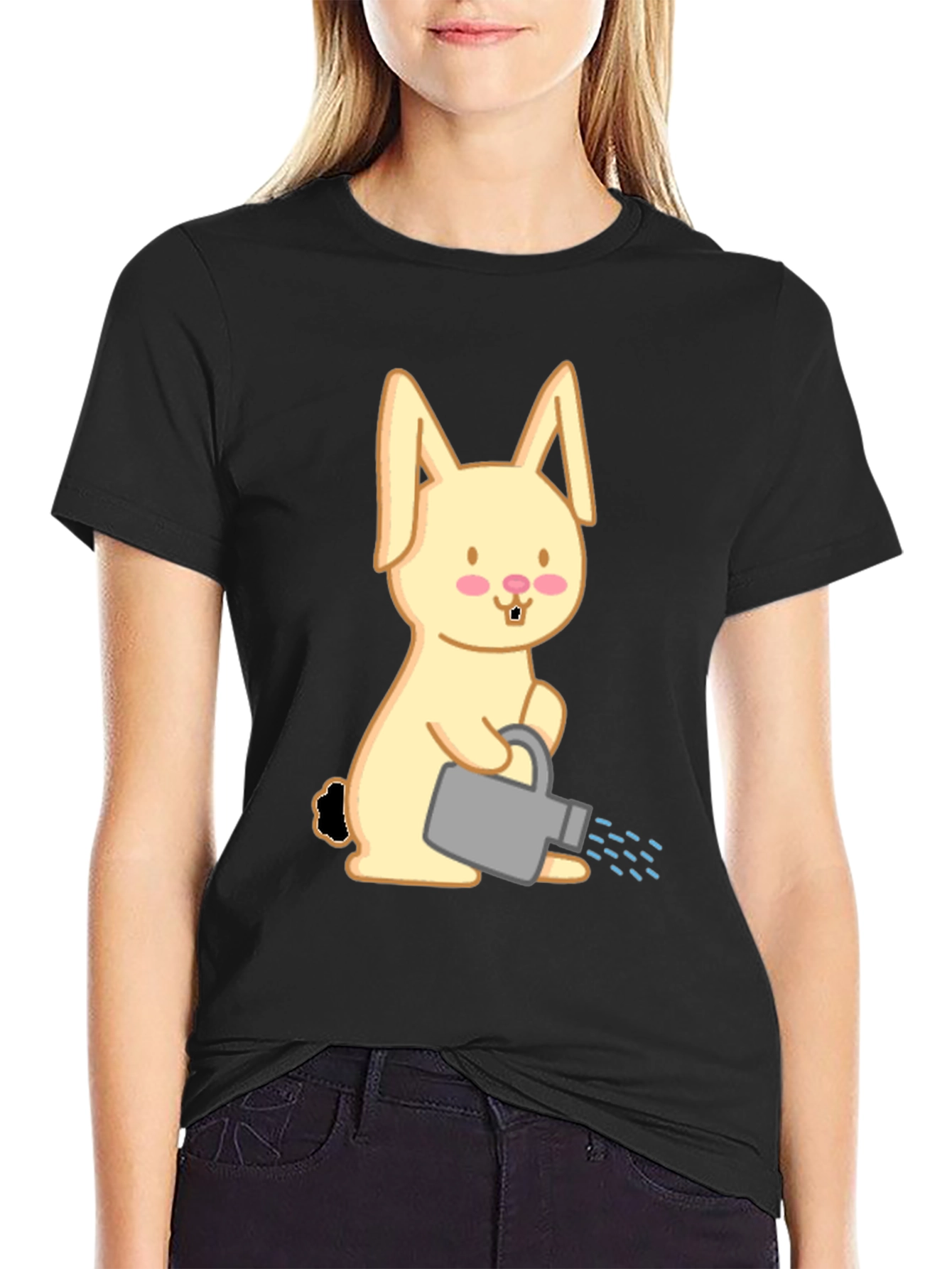 Cute Bunny Watering Shirt