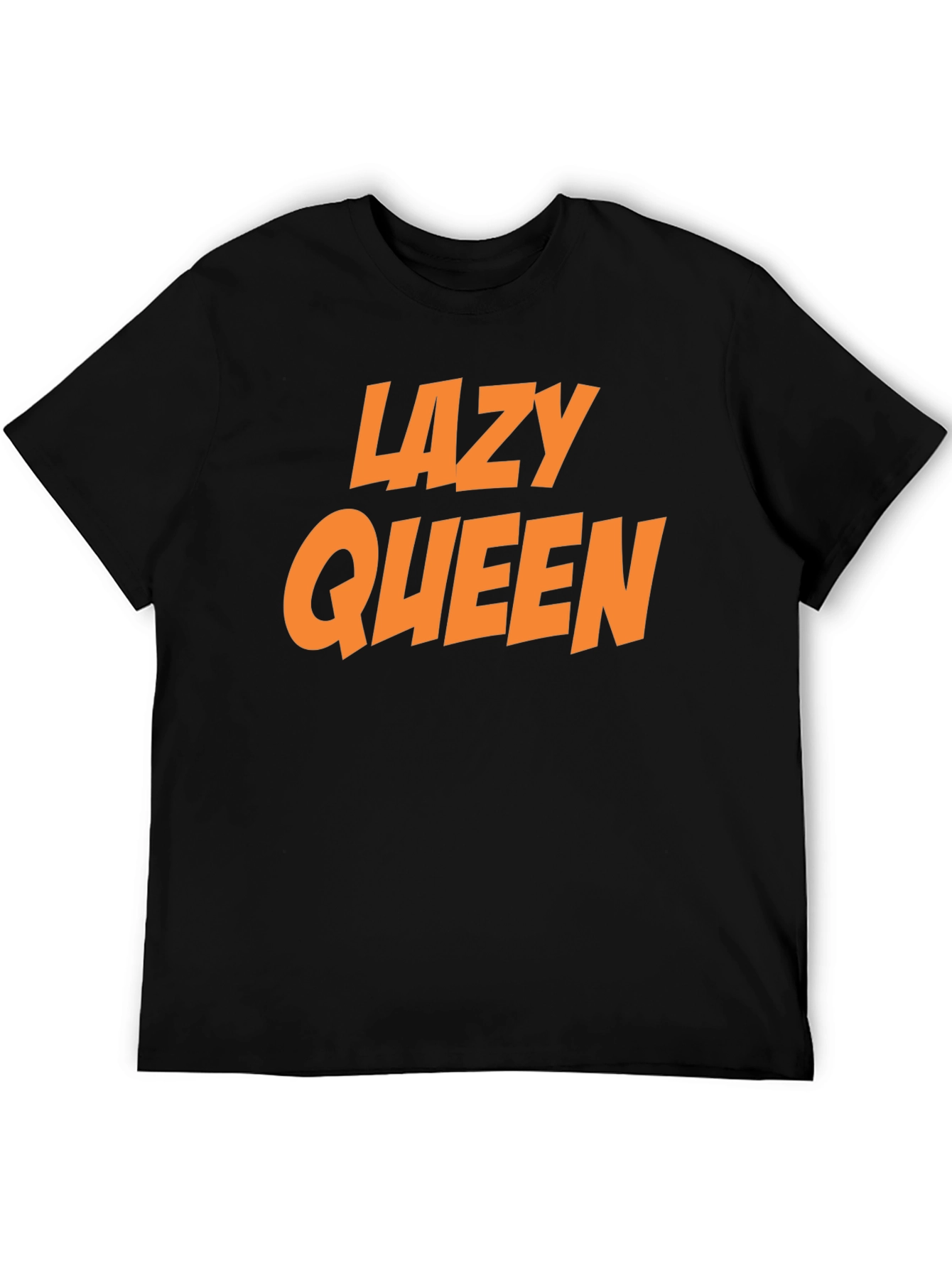 Lazy Queen Black Graphic Tee