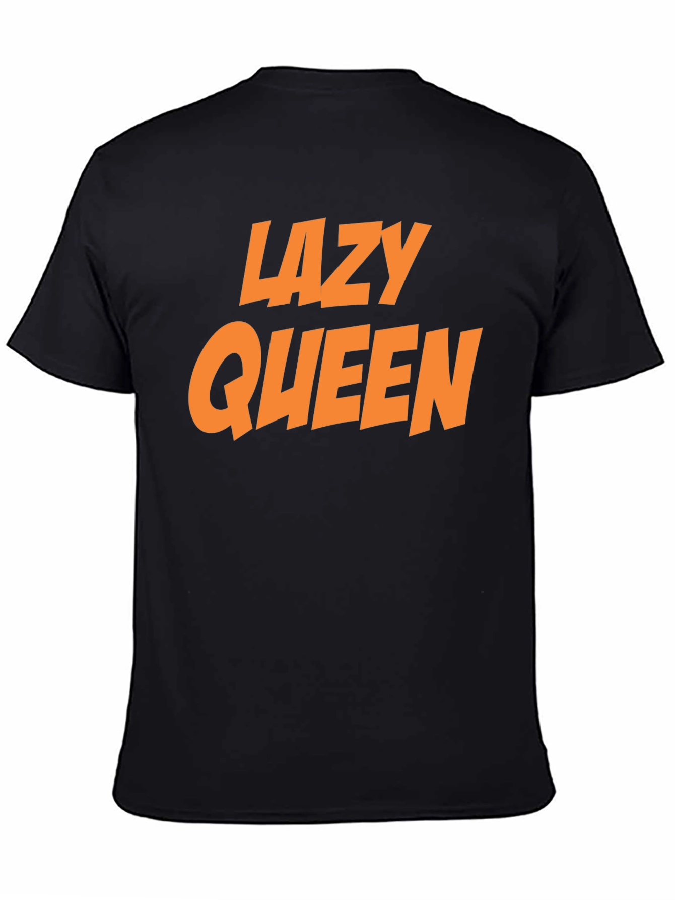 Lazy Queen Black Graphic Tee