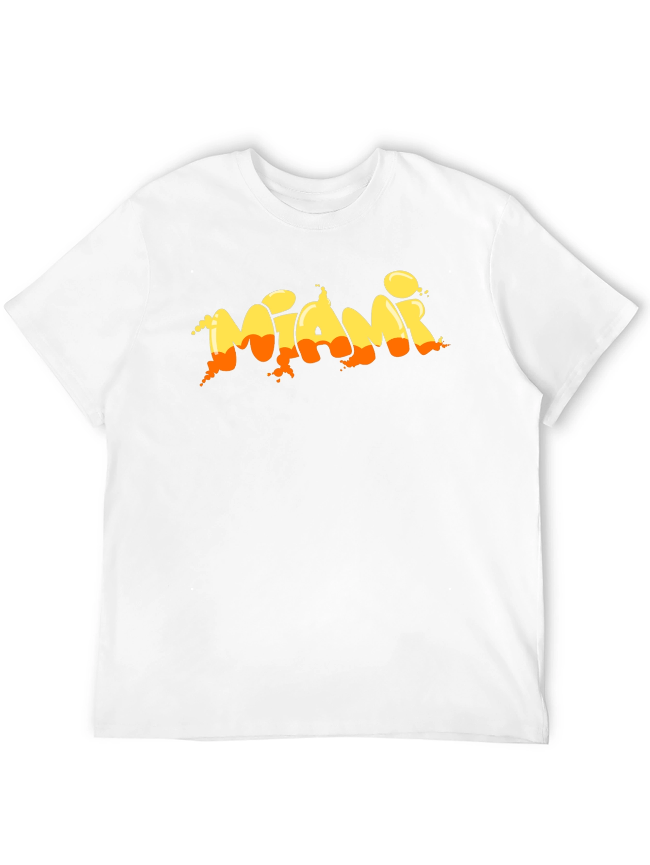 Miami Graphic Print Black T-Shirt