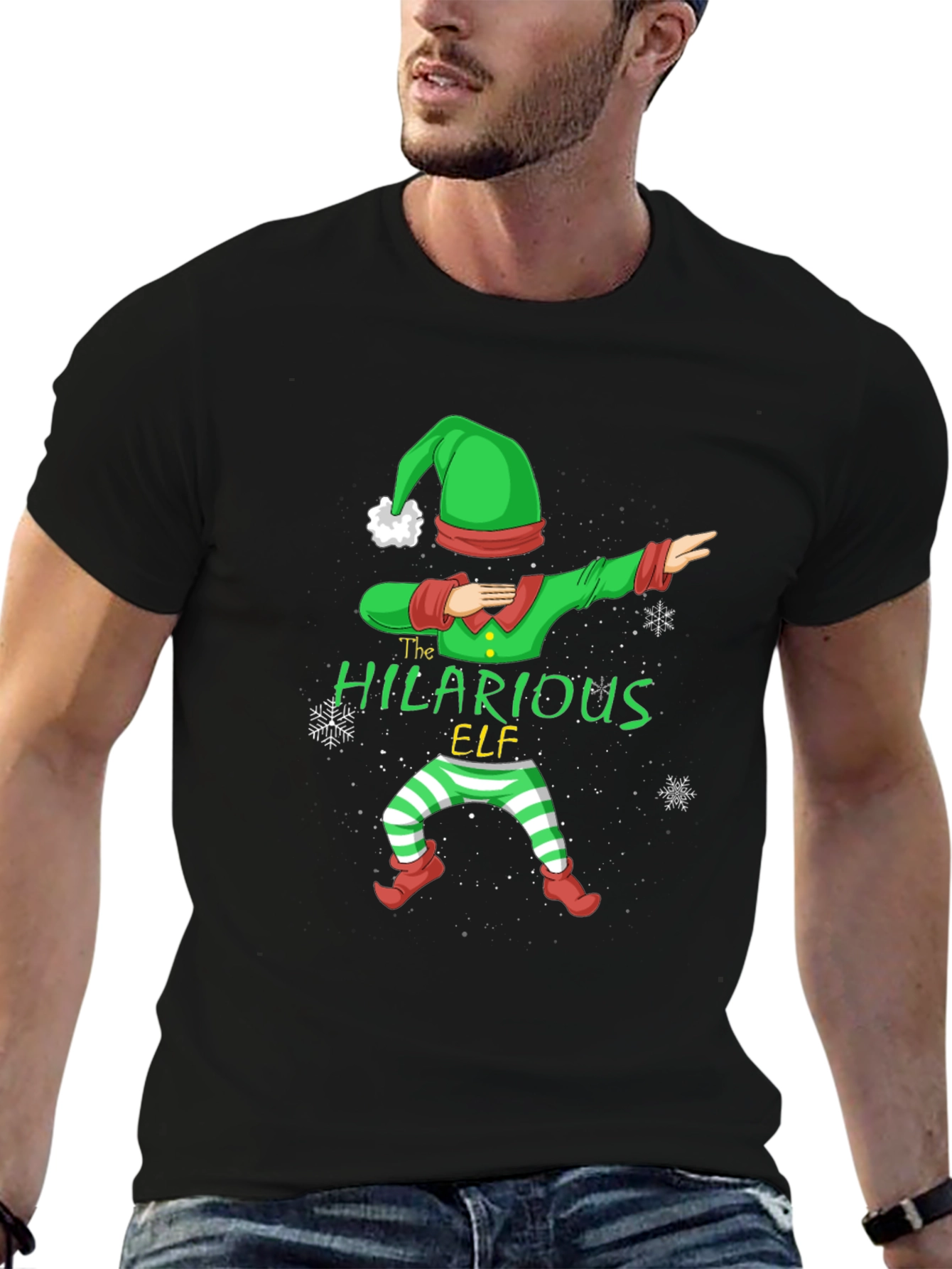 The Hilarious Elf Dabbing Christmas T-Shirt