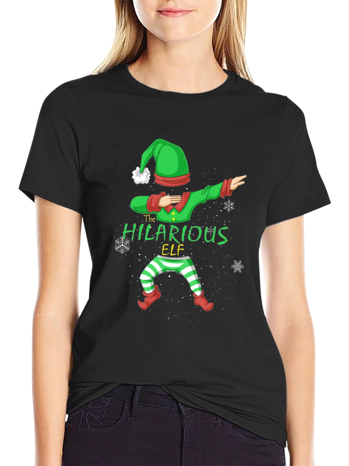 The Hilarious Elf Dabbing Christmas T-Shirt