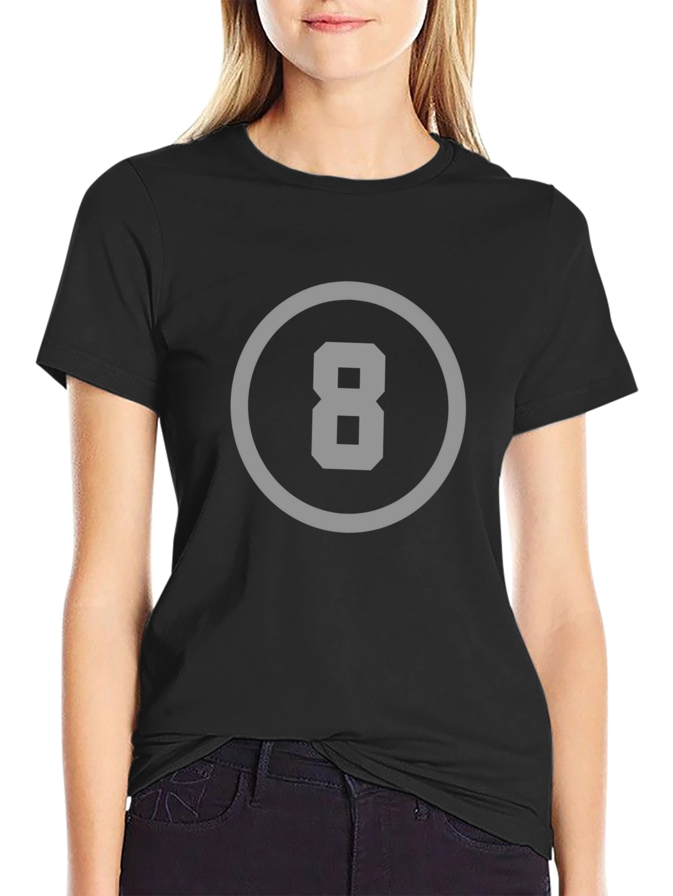 Black T-Shirt with 8 Ball Design