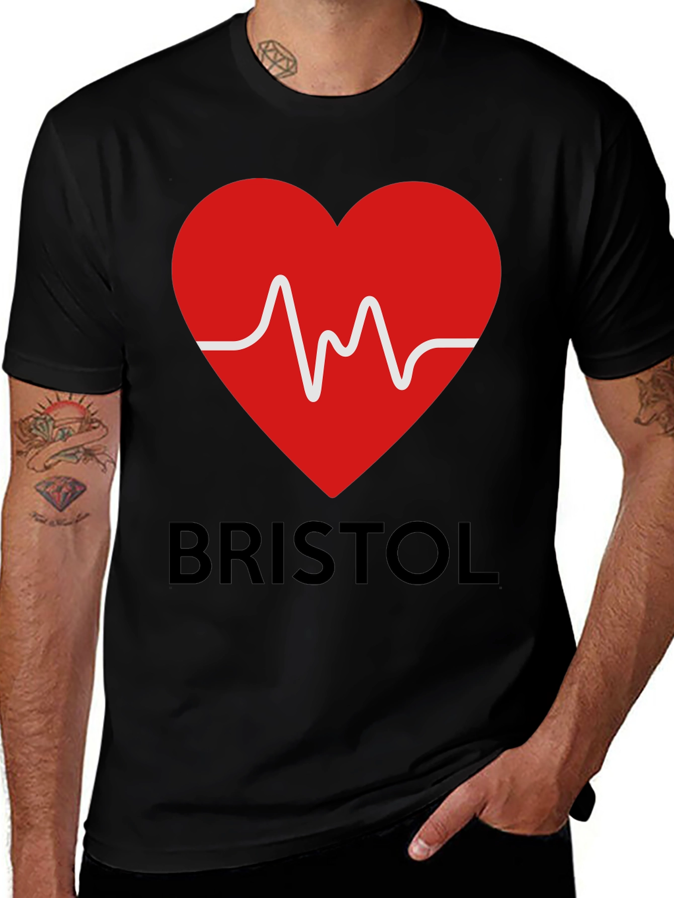 Bristol Heartbeat T-Shirt - City Pride Graphic Tee