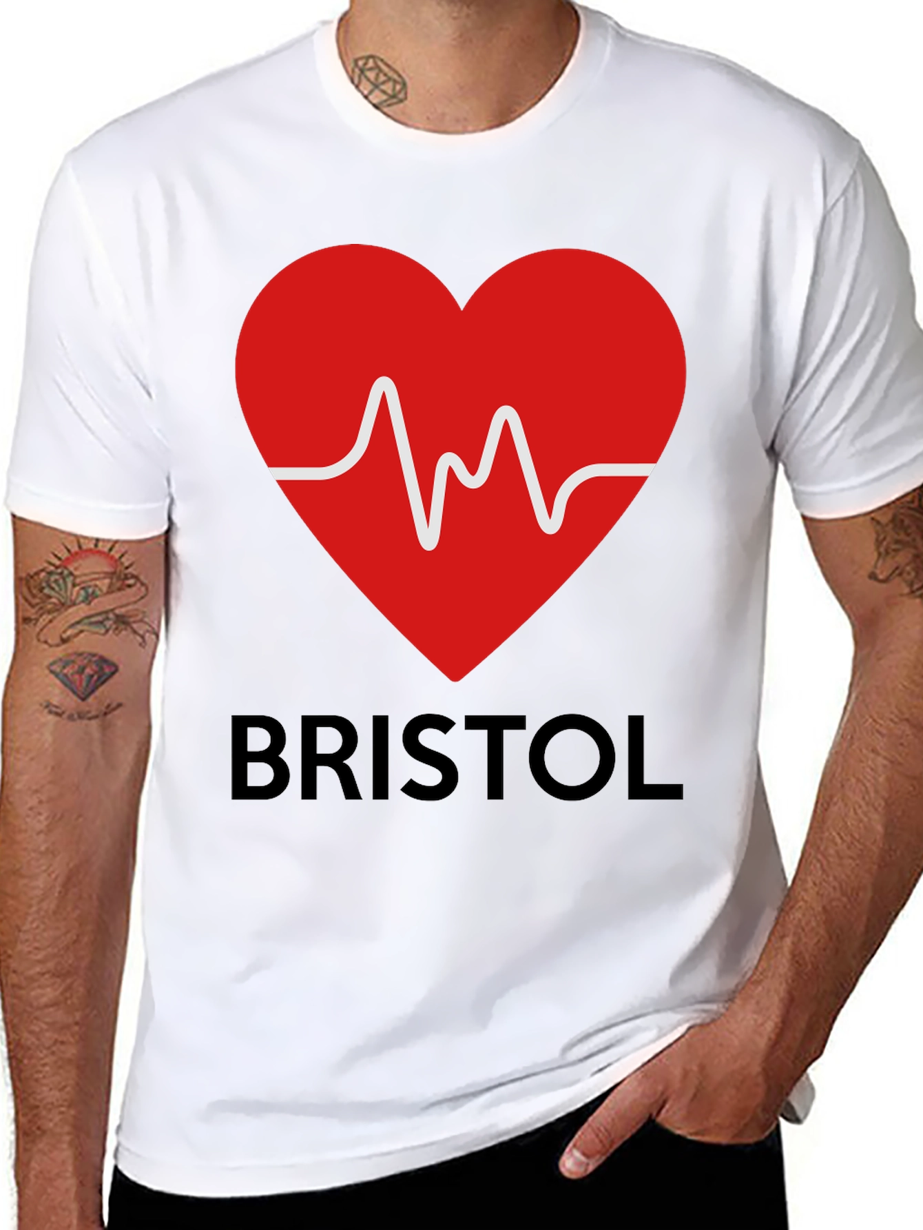 Bristol Heartbeat T-Shirt - City Pride Graphic Tee