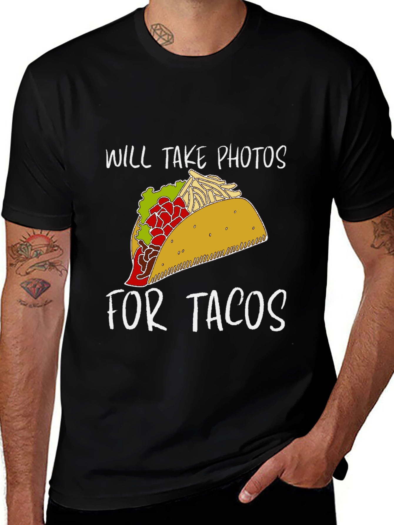 Will Take Photos for Tacos T-Shirt