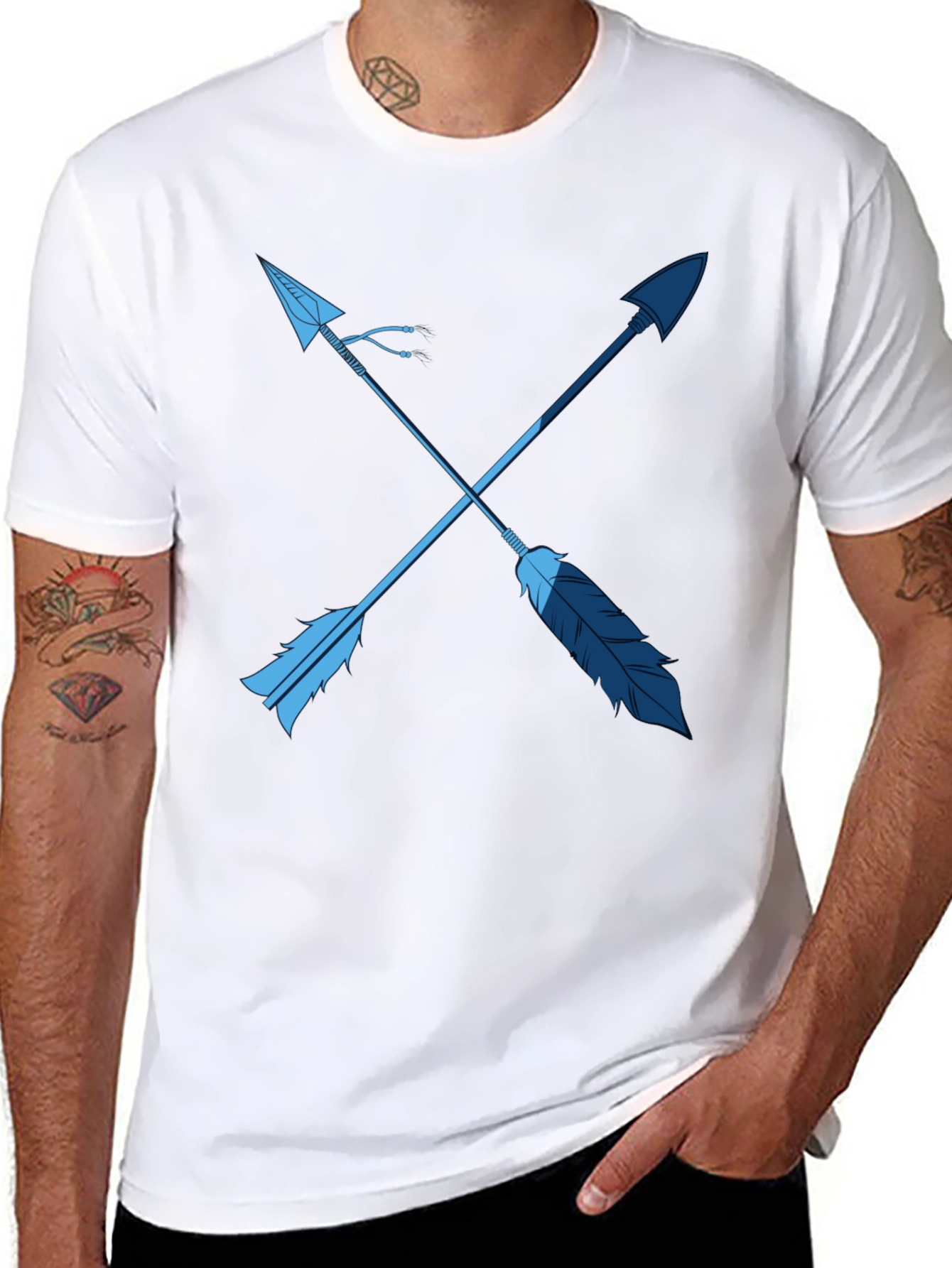Crossed Arrows Graphic Tee - Stylish Casual Wear