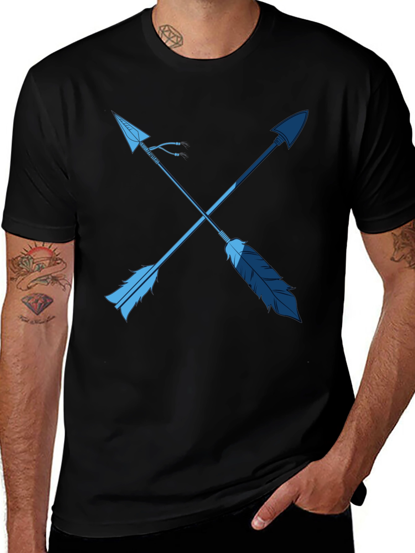 Crossed Arrows Graphic Tee - Stylish Casual Wear