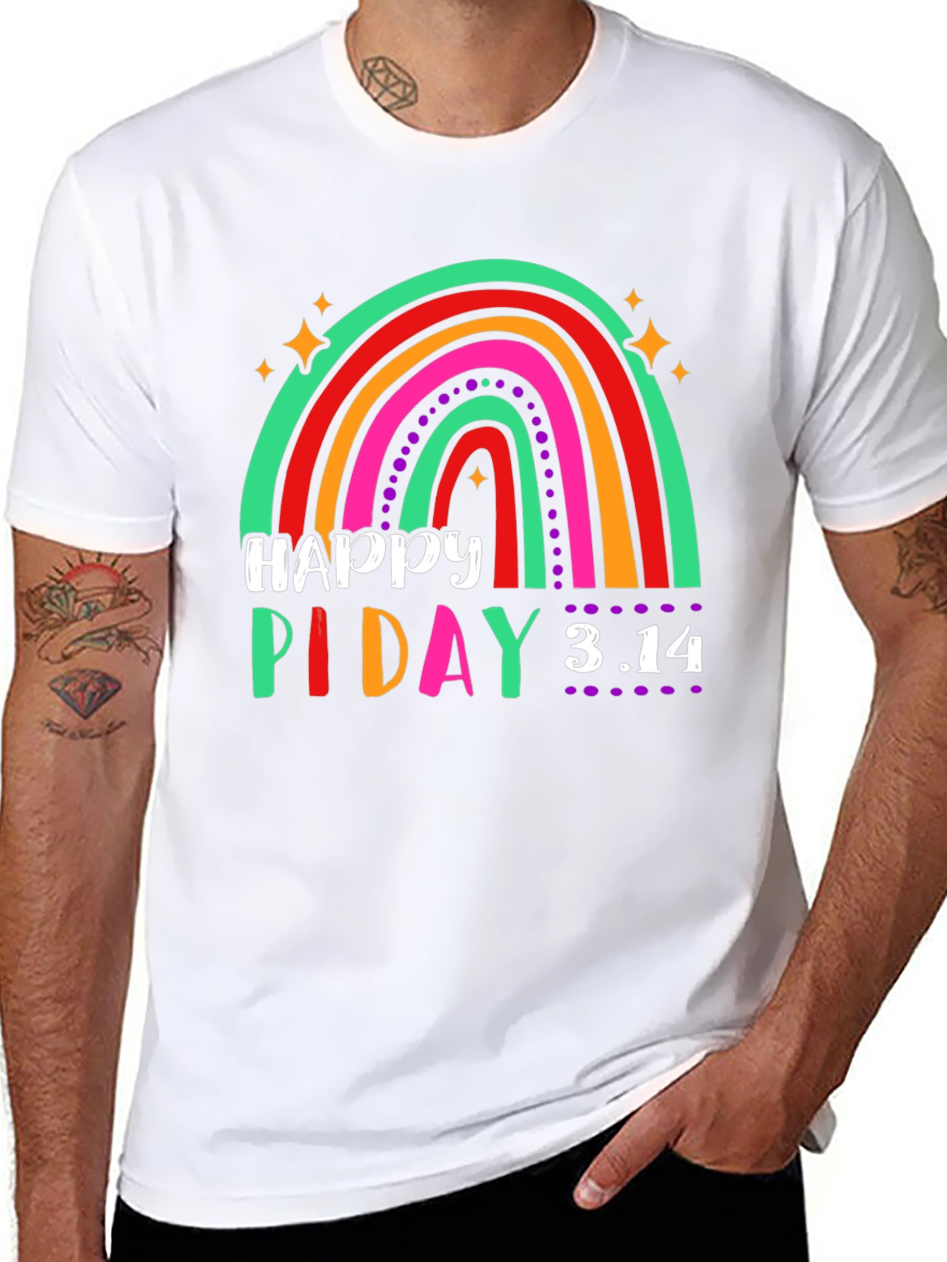 Happy Pi Day 3.14 Rainbow T-Shirt