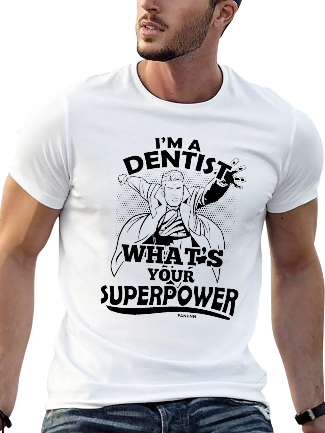 Dentist Superpower Black T-Shirt