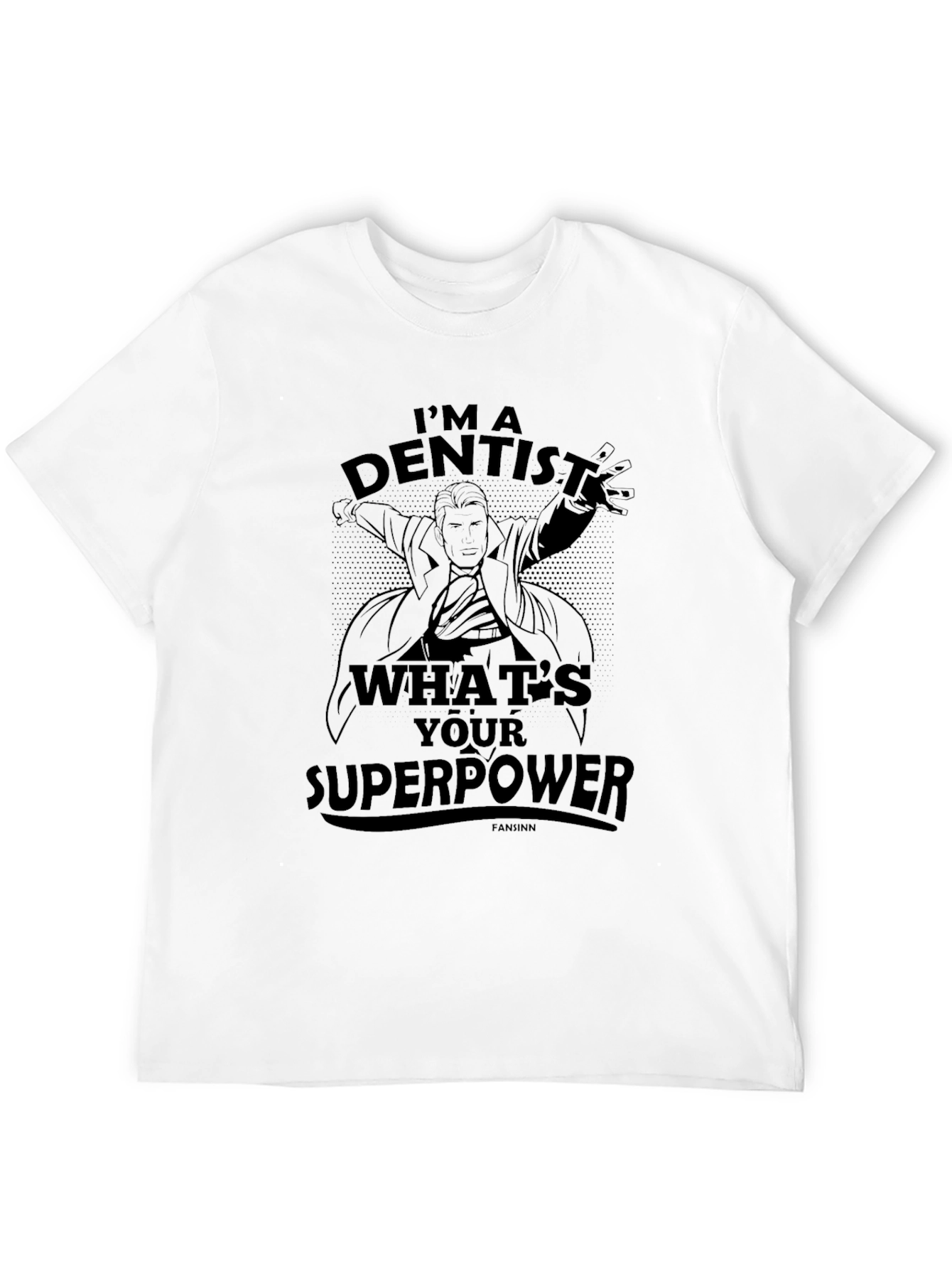Dentist Superpower Black T-Shirt