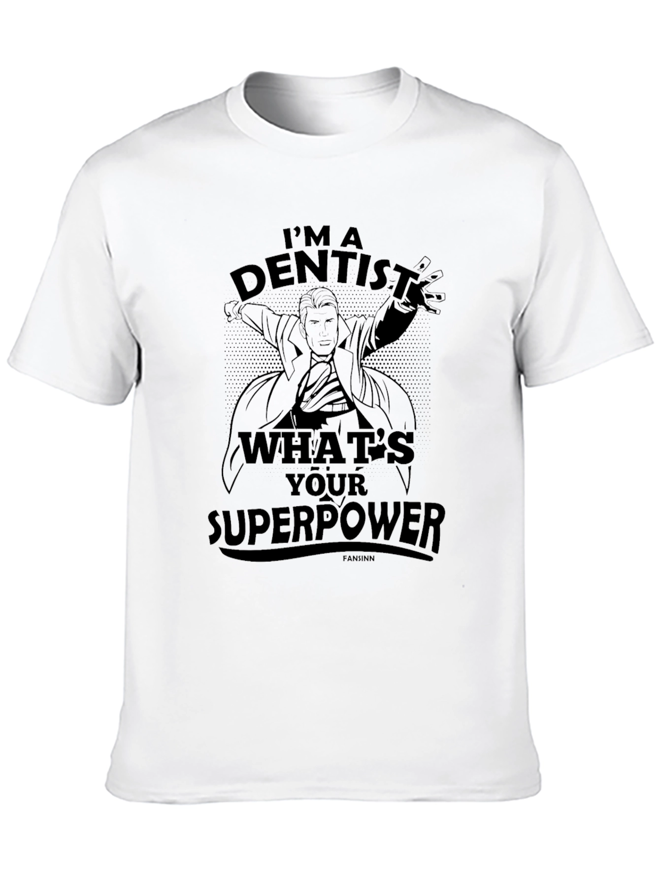 Dentist Superpower Black T-Shirt