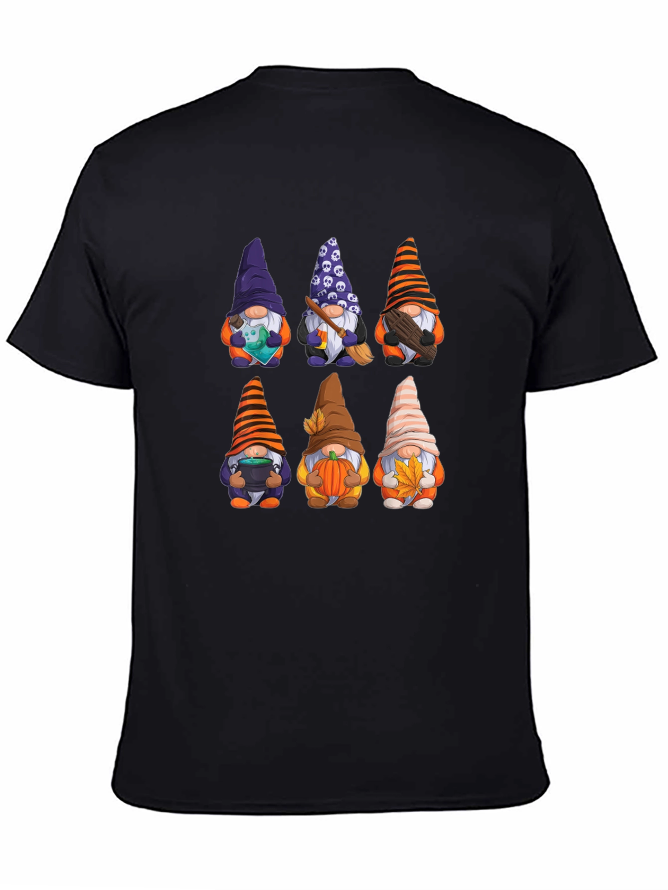 Halloween Gnomes Graphic T-Shirt - Festive Fall Apparel