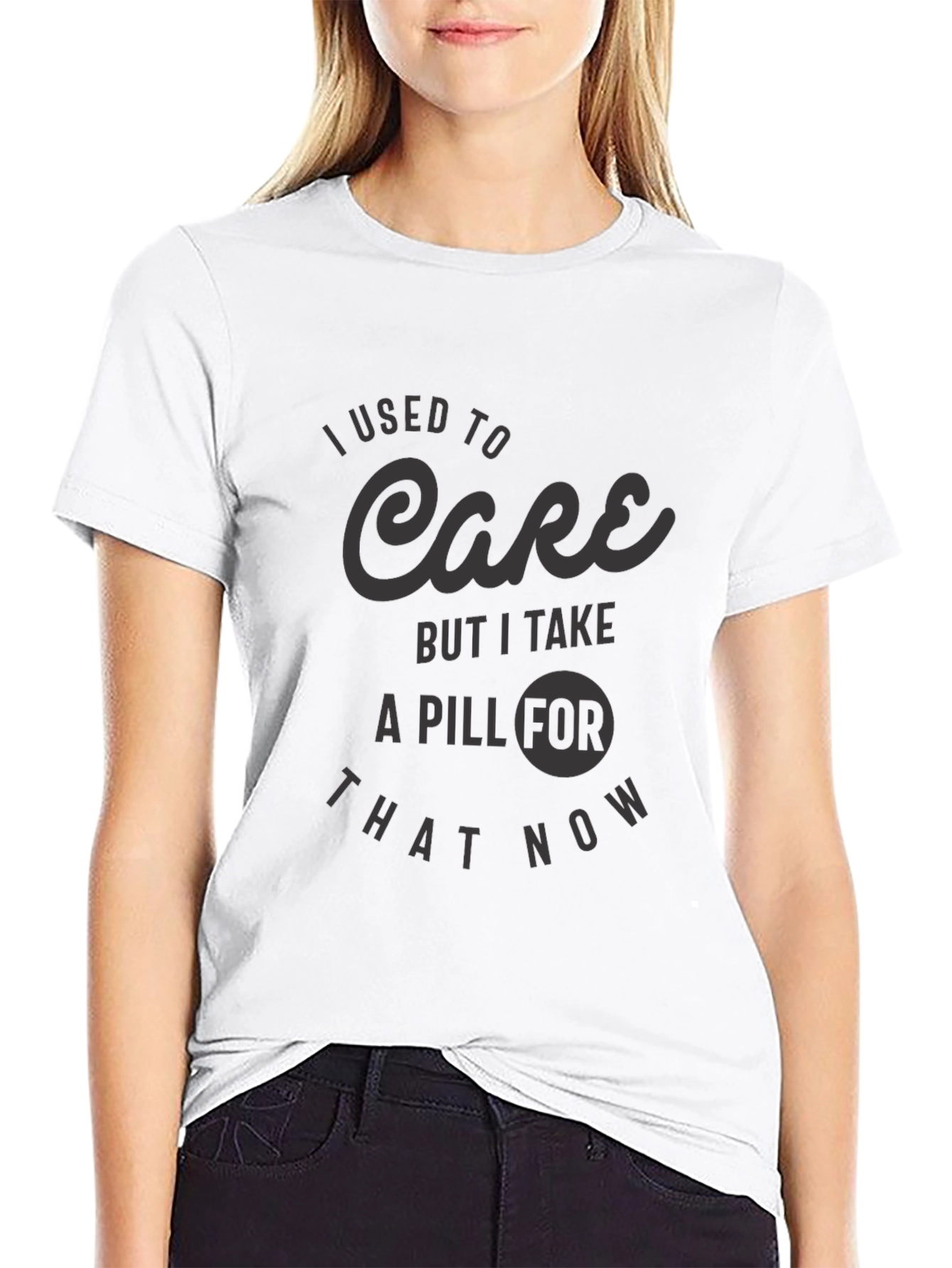 I Used to Care Graphic Tee - Black