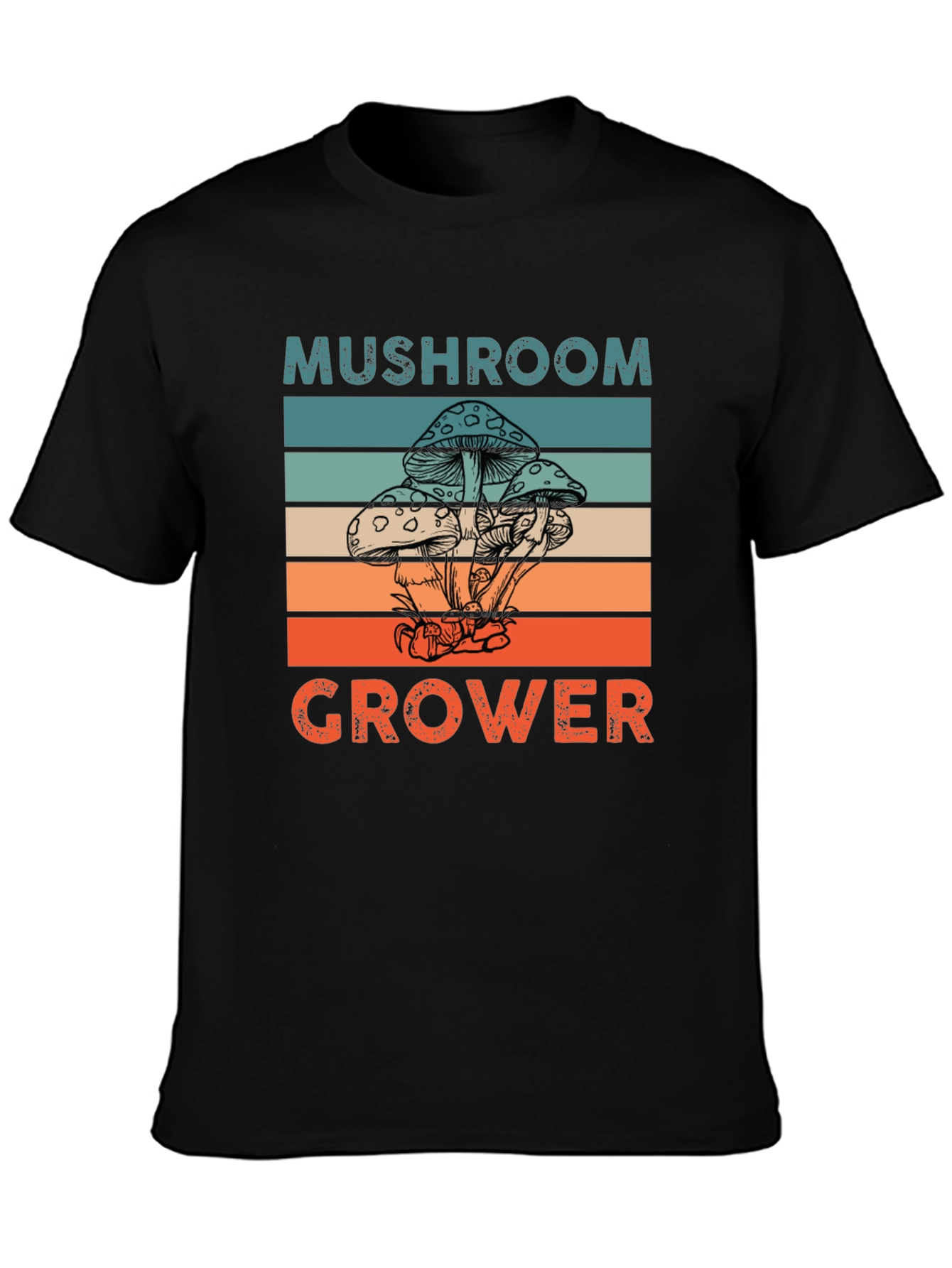Mushroom Grower Graphic Tee Retro Style
