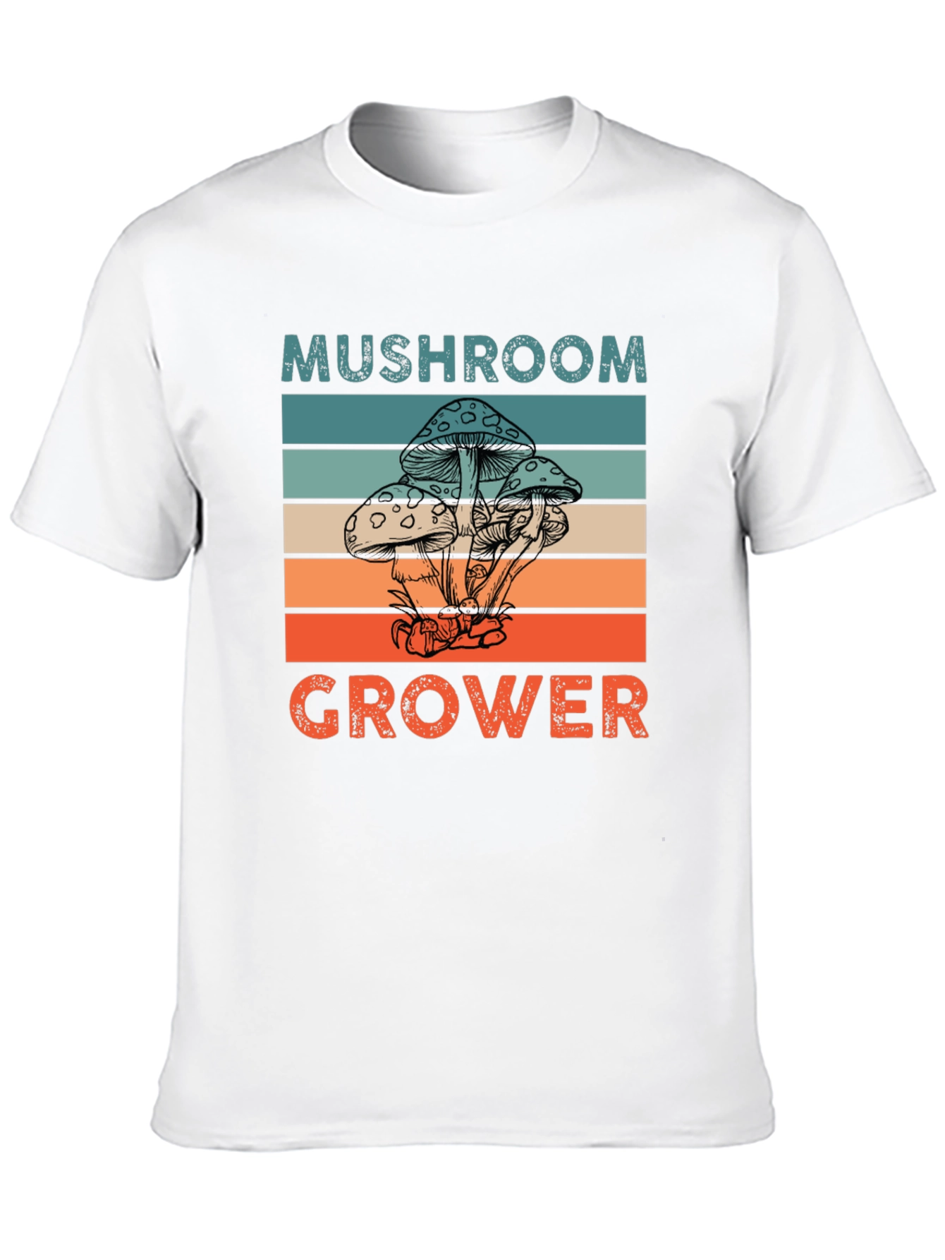 Mushroom Grower Graphic Tee Retro Style