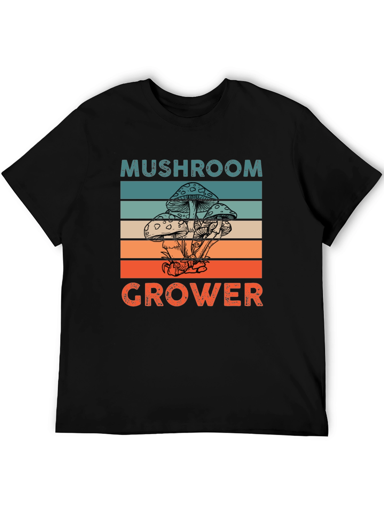 Mushroom Grower Graphic Tee Retro Style