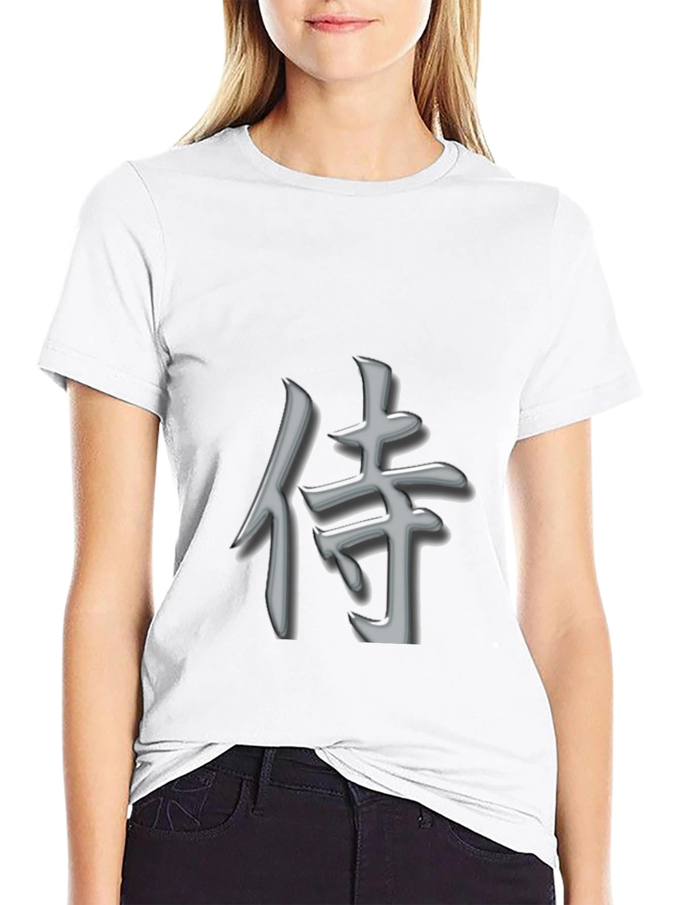 Samurai Kanji T-Shirt - Sleek Graphic Tee