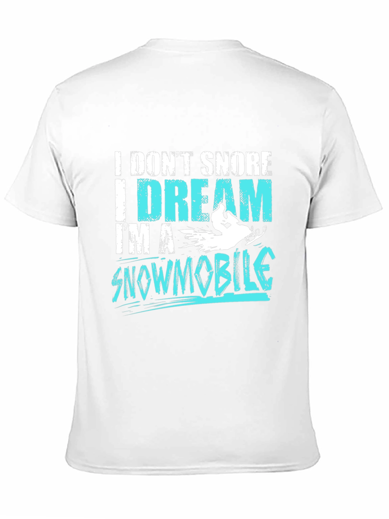 I Dream Im A Snowmobile Black T-Shirt