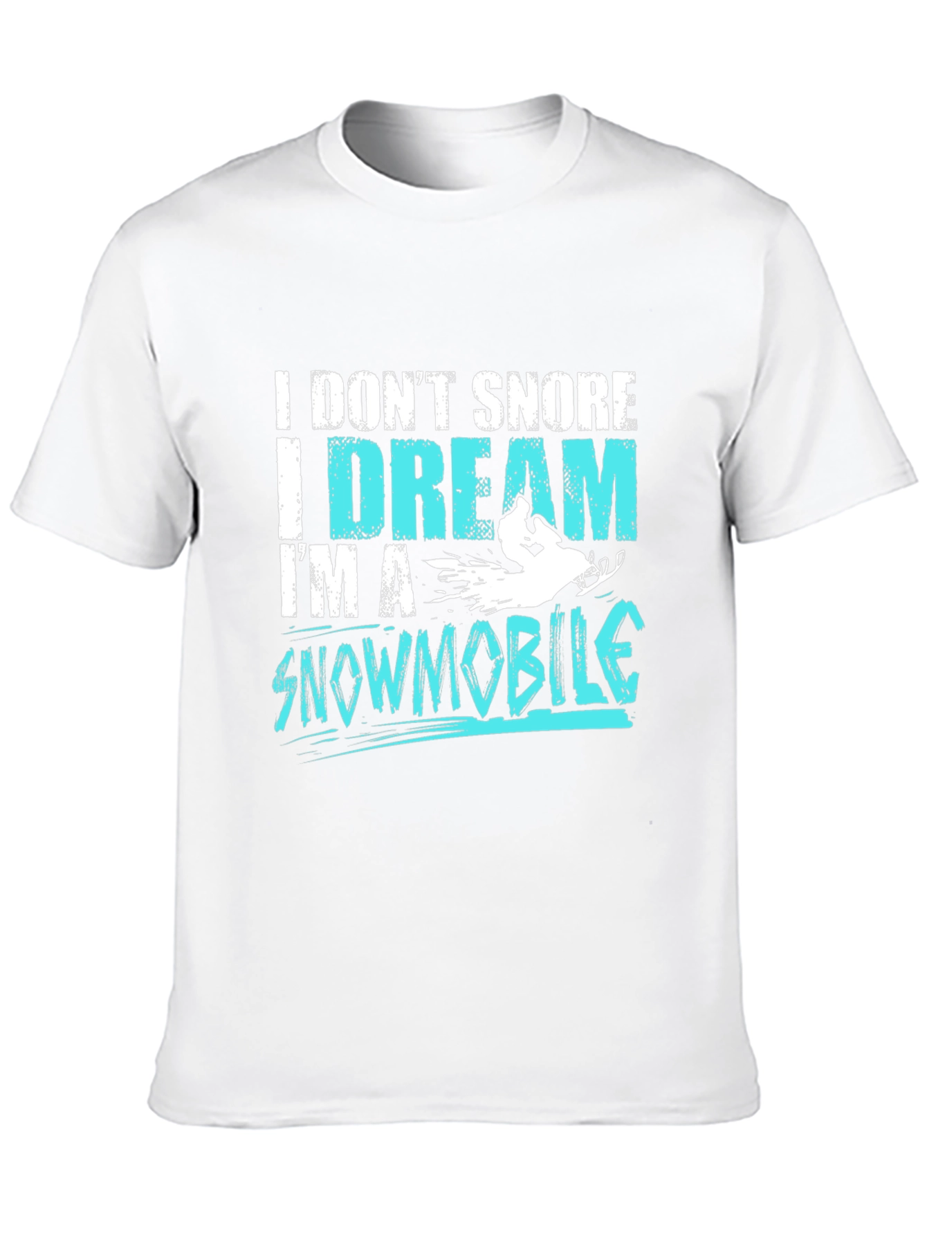 I Dream Im A Snowmobile Black T-Shirt
