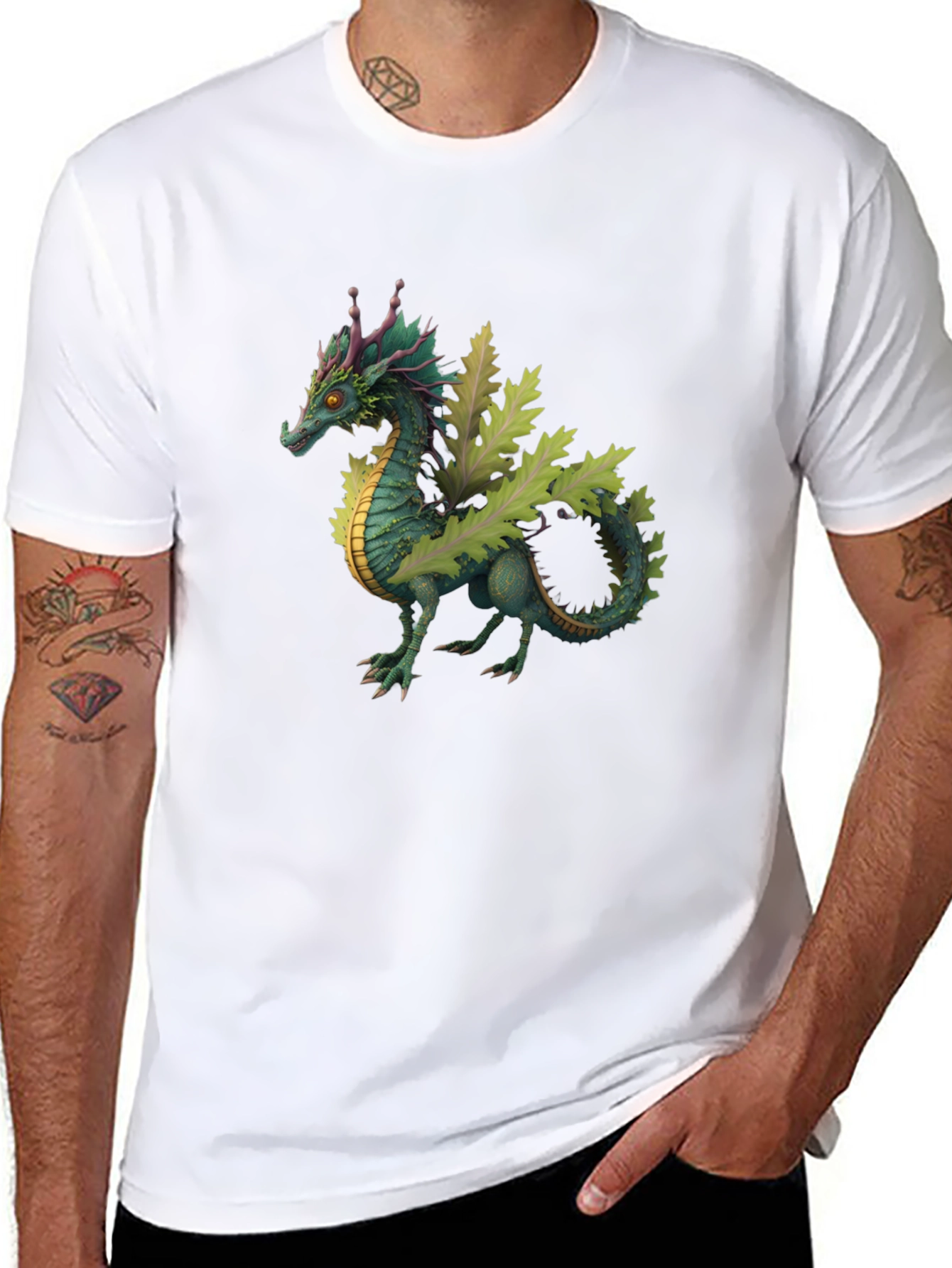 Dragon Graphic Tee - Fantasy Creature T-Shirt