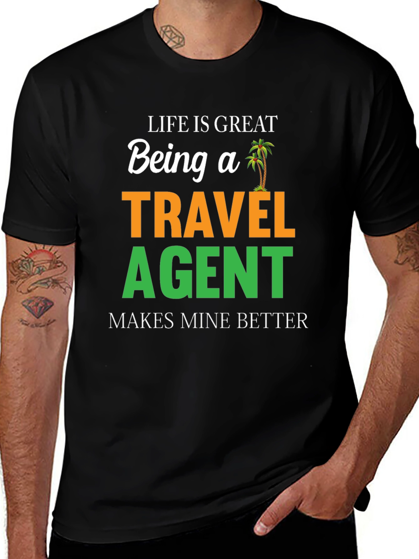 Life is Great Travel Agent T-Shirt