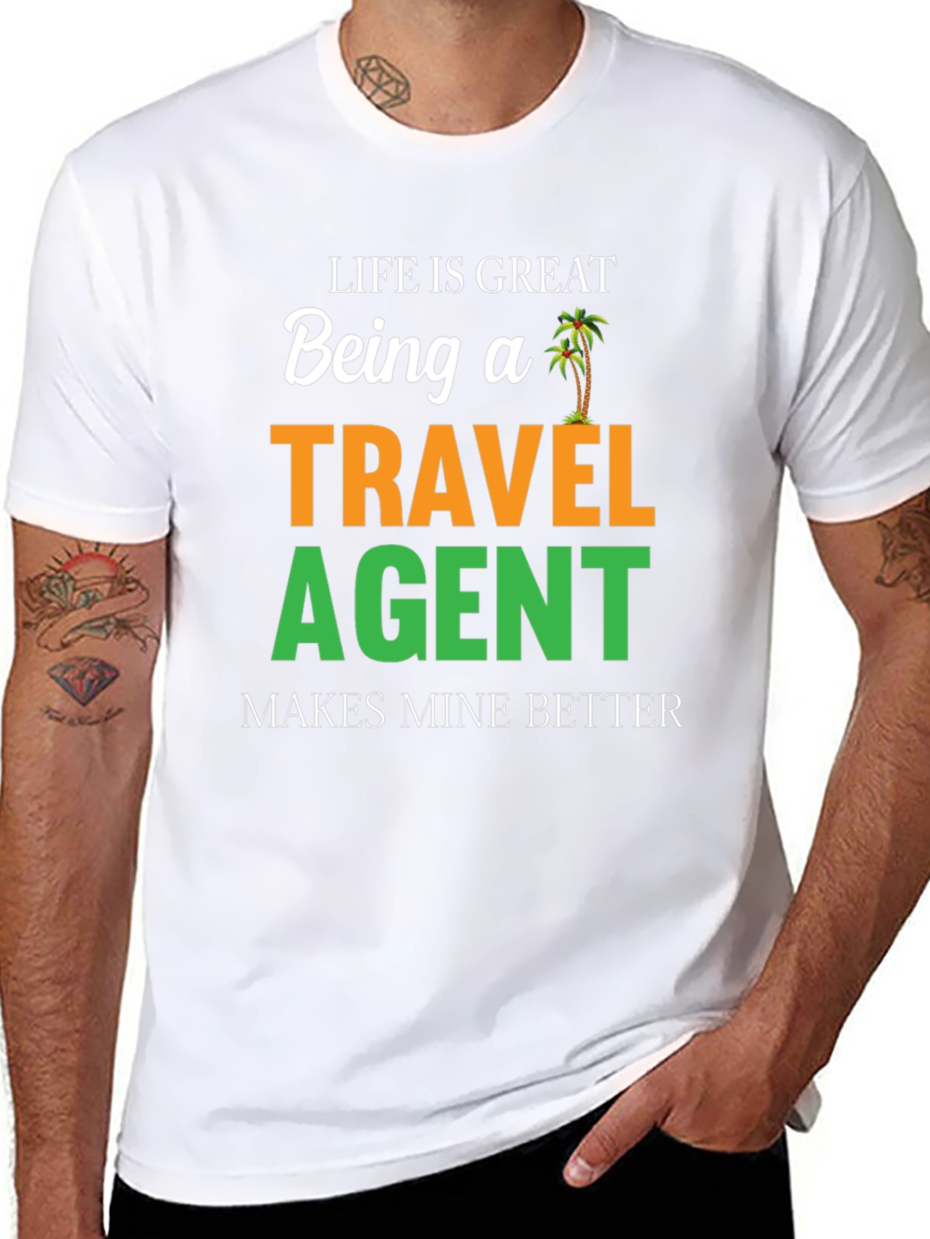 Life is Great Travel Agent T-Shirt