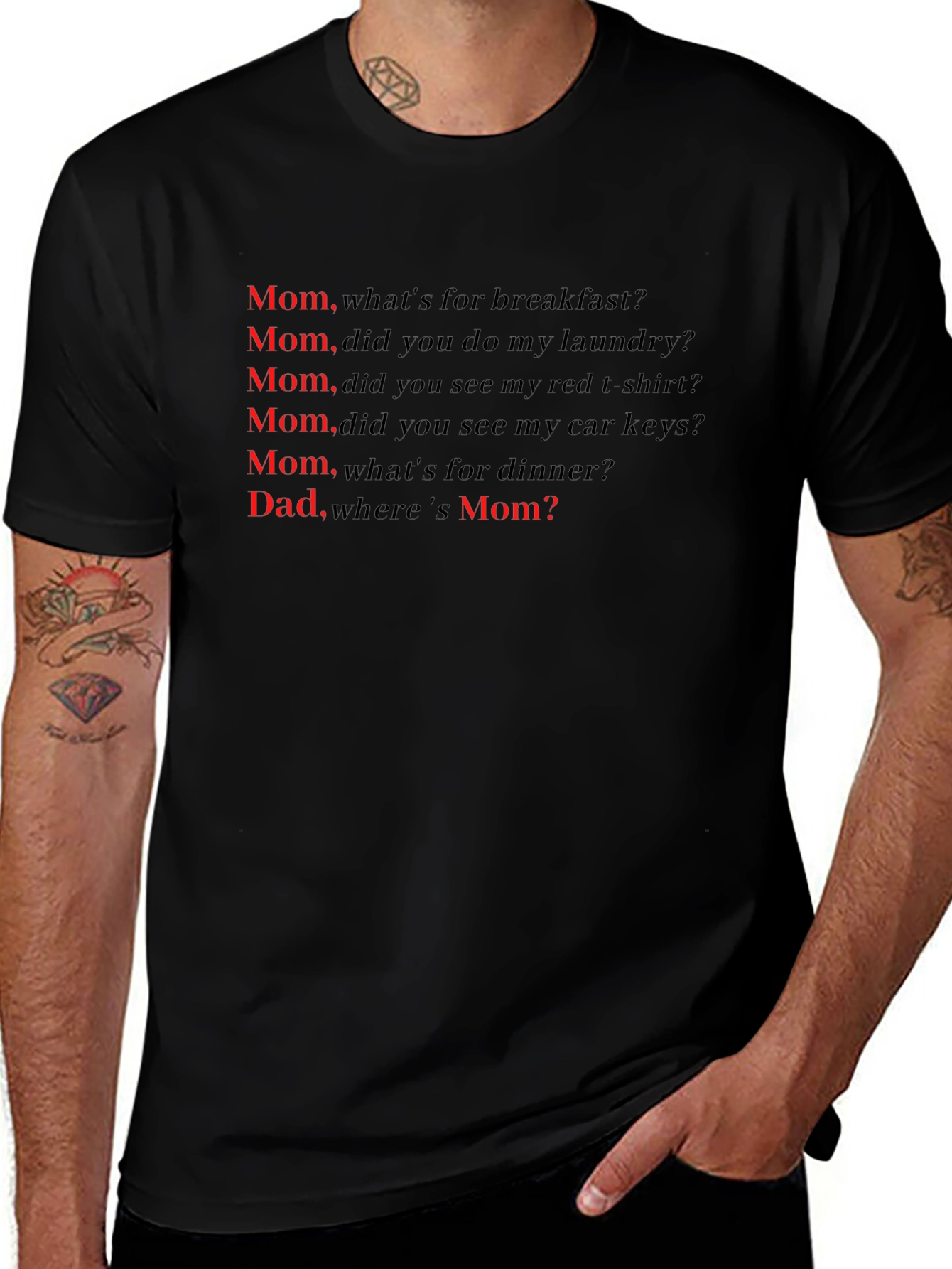 Funny Mom & Dad T-Shirt - Everyday Life Questions