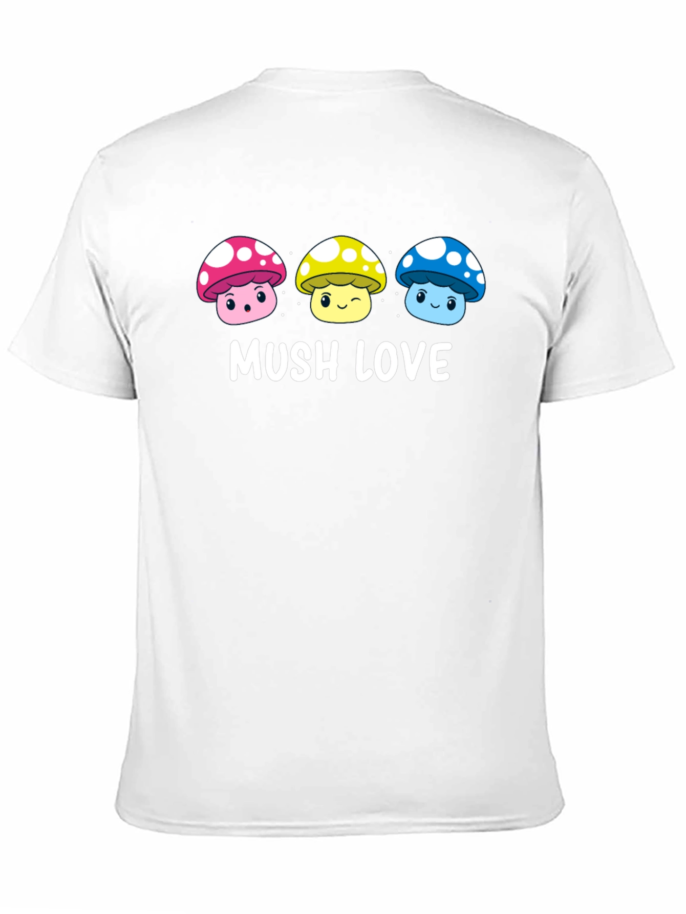 Mushroom Love Graphic T-Shirt - Cute Kawaii Design