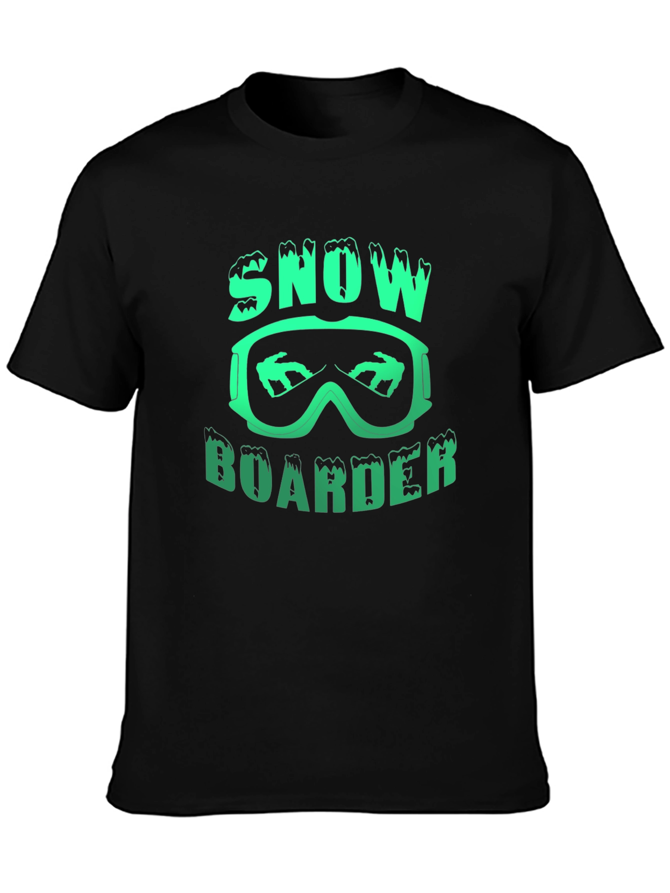 Snowboarder Graphic Print T-Shirt
