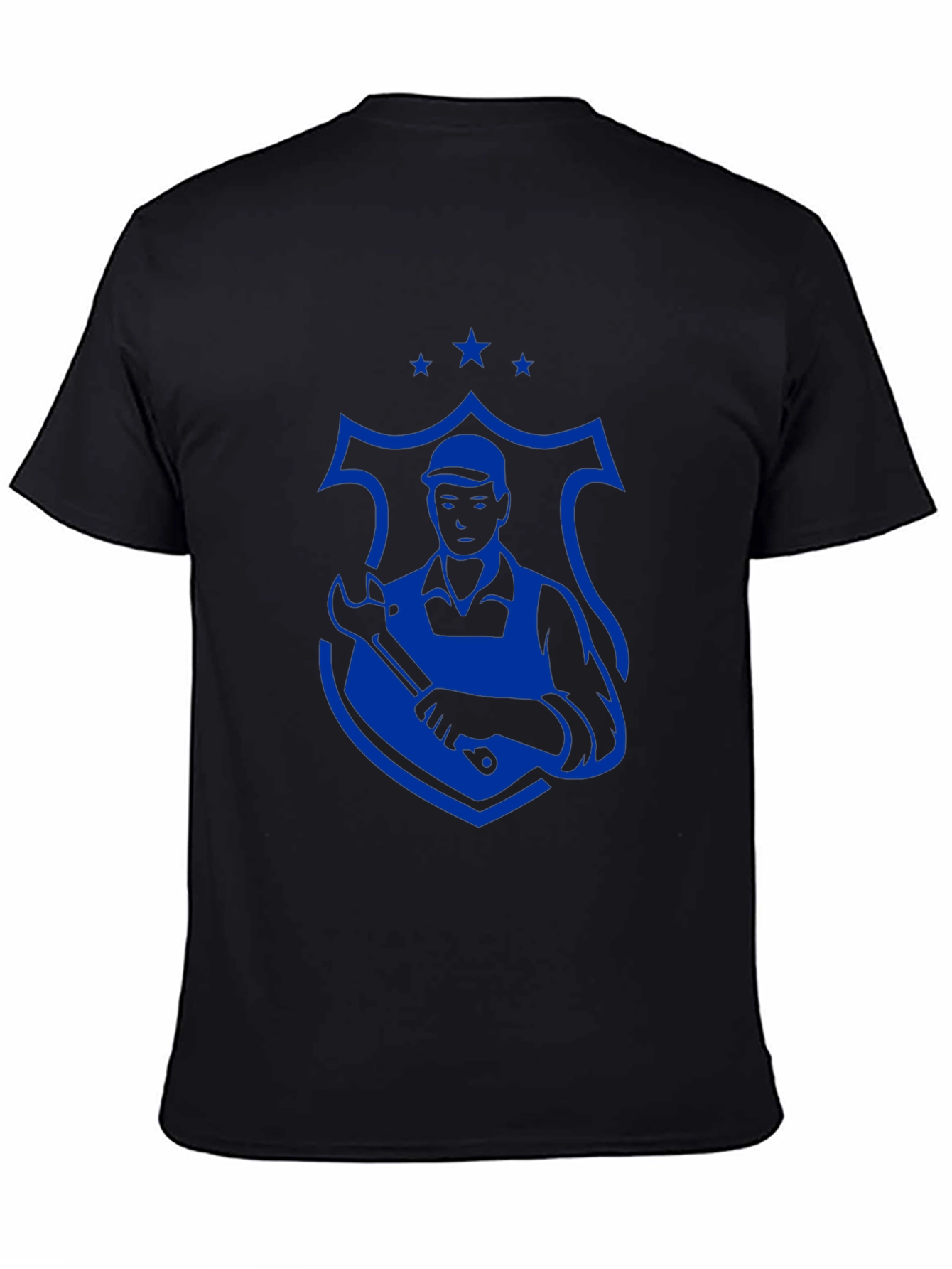 Mechanic Graphic Tee - Black Crewneck T-Shirt