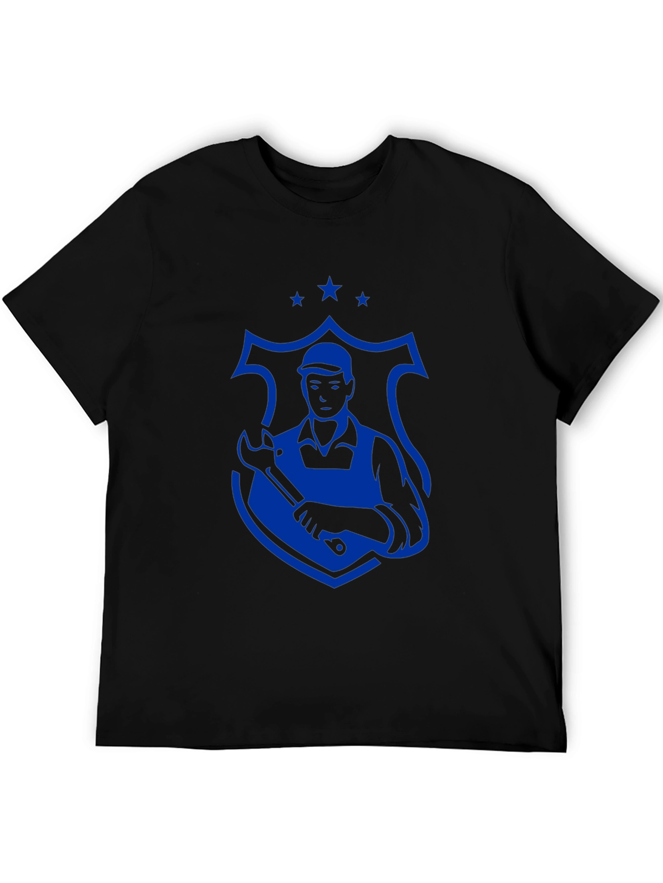 Mechanic Graphic Tee - Black Crewneck T-Shirt