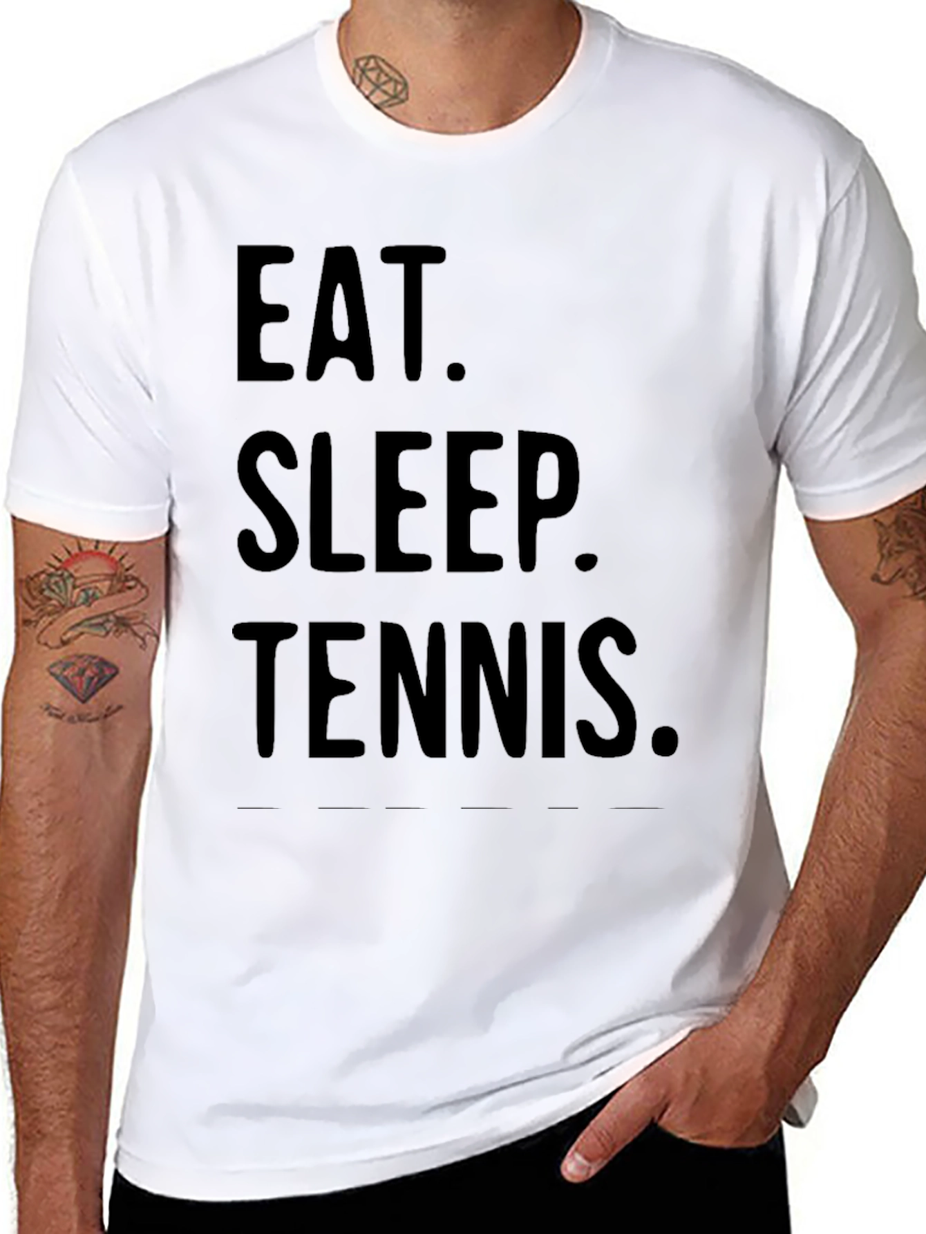 Eat Sleep Tennis T-Shirt - Funny Player Tee