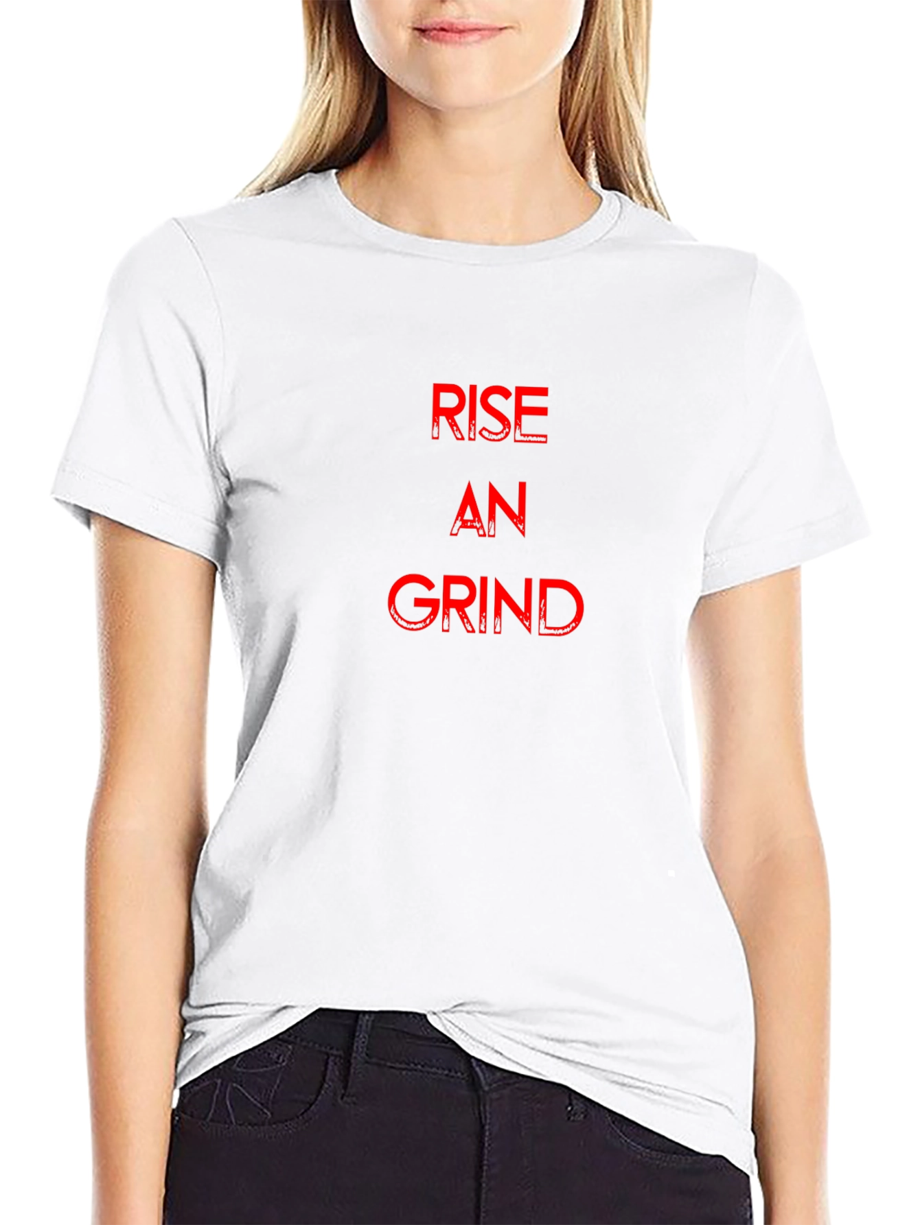 Rise An Grind Black Graphic T-Shirt