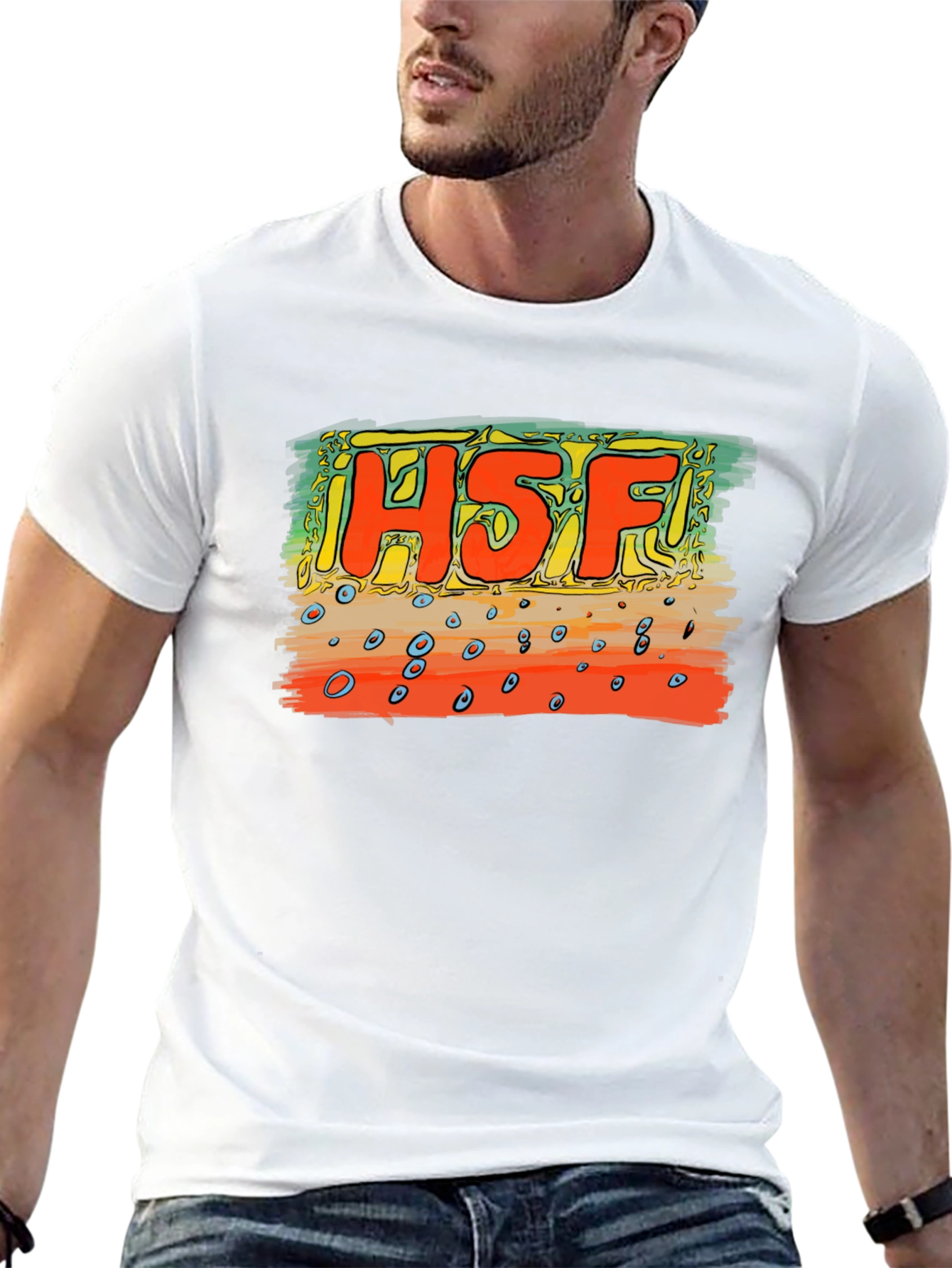 H5F Graphic T-Shirt - Stylish Cotton Blend Tee