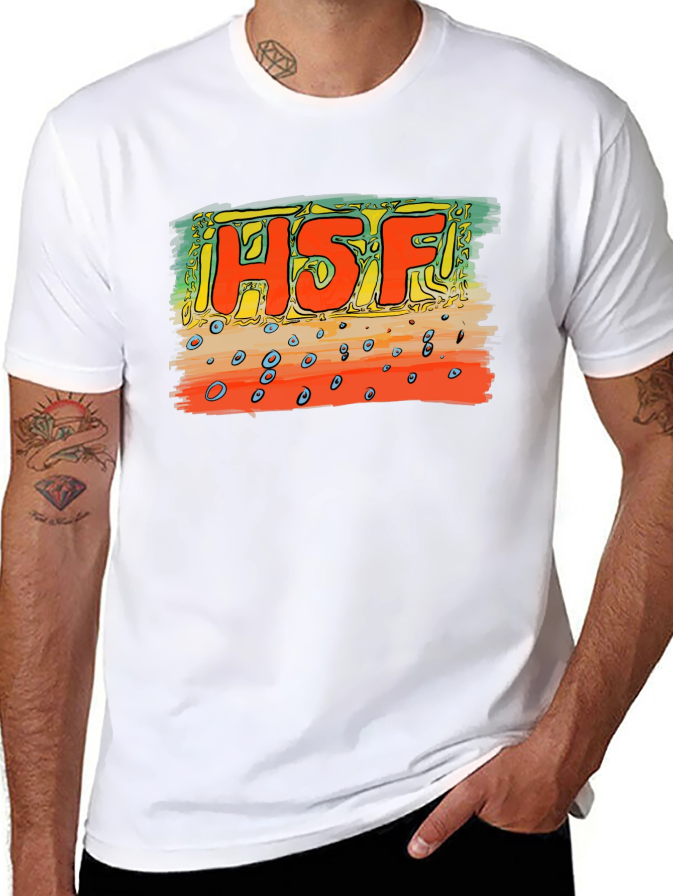 H5F Graphic T-Shirt - Stylish Cotton Blend Tee