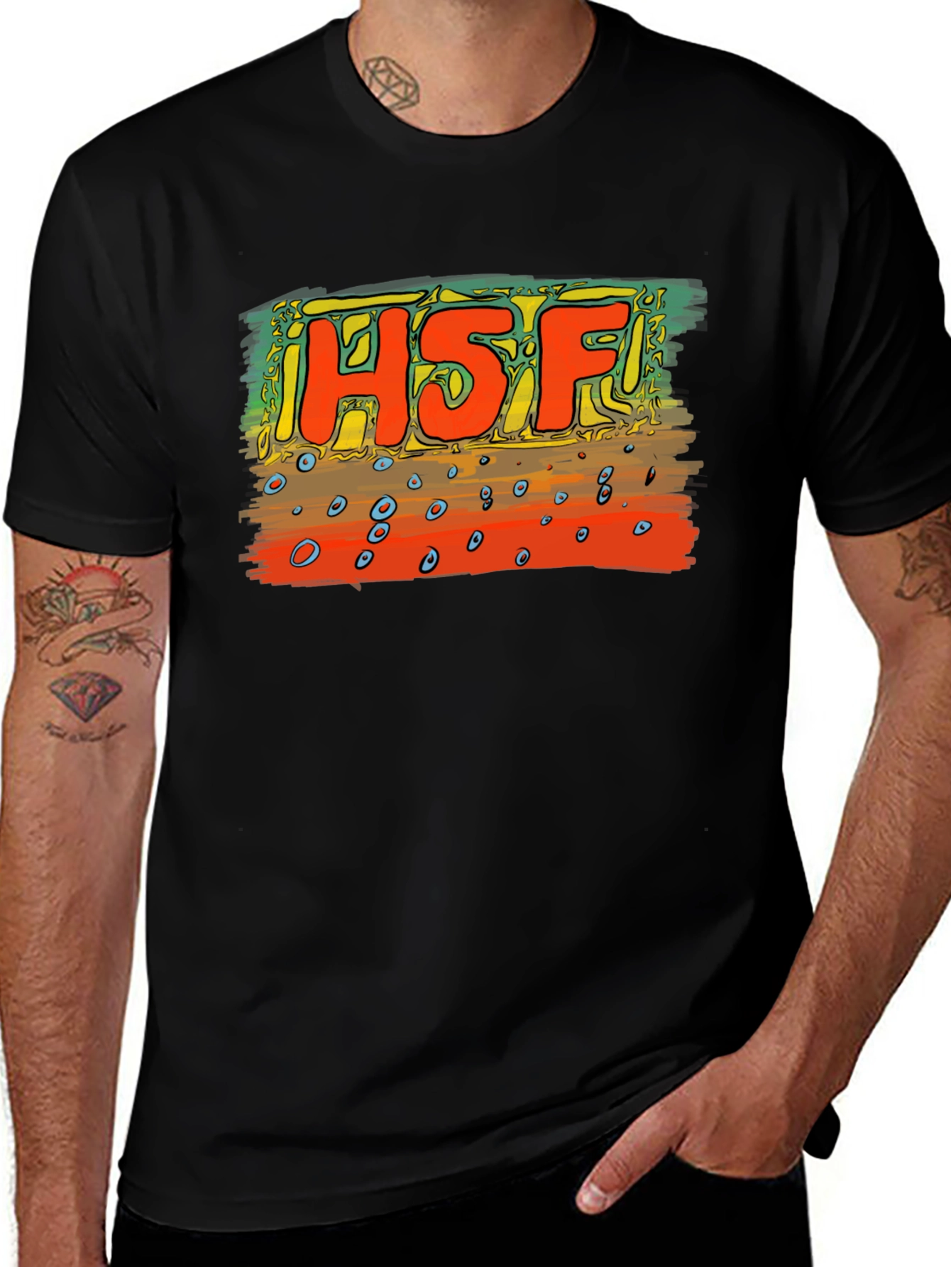 H5F Graphic T-Shirt - Stylish Cotton Blend Tee