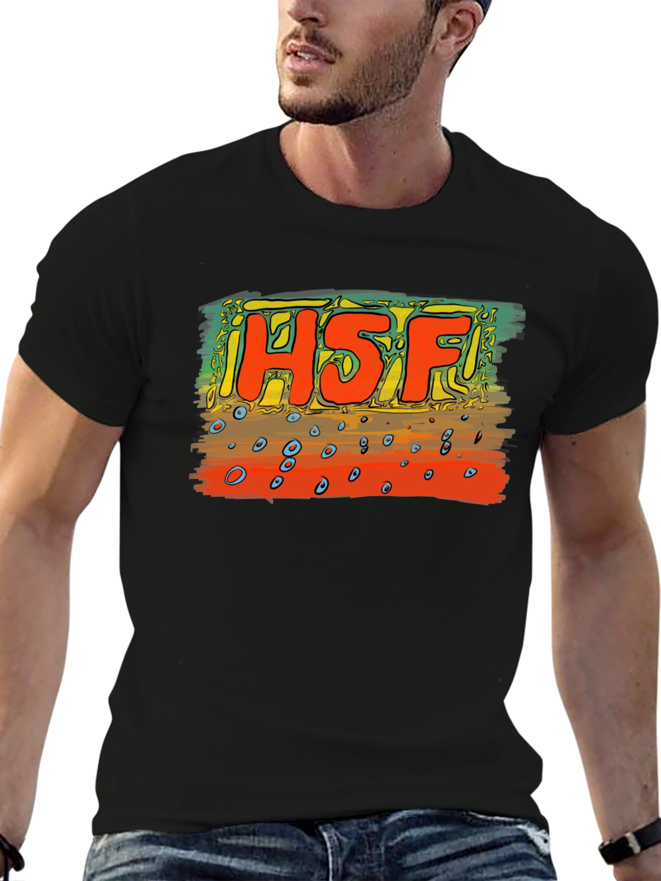 H5F Graphic T-Shirt - Stylish Cotton Blend Tee