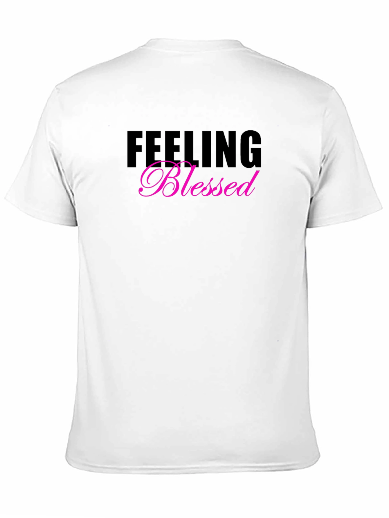 Feeling Blessed Graphic Tee - Black Casual T-Shirt