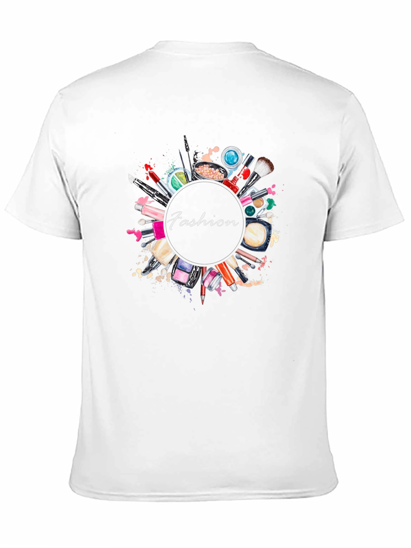 Fashion Make-up T-Shirt - Stylish Black Tee