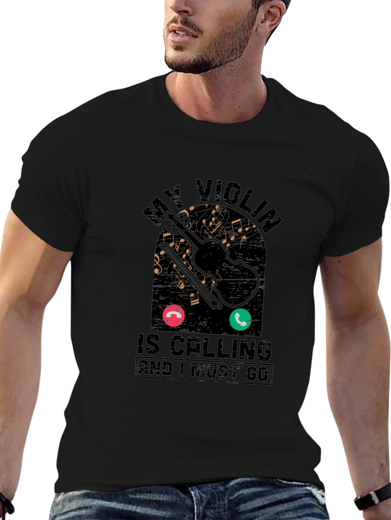 My Violin is Calling Graphic Tee