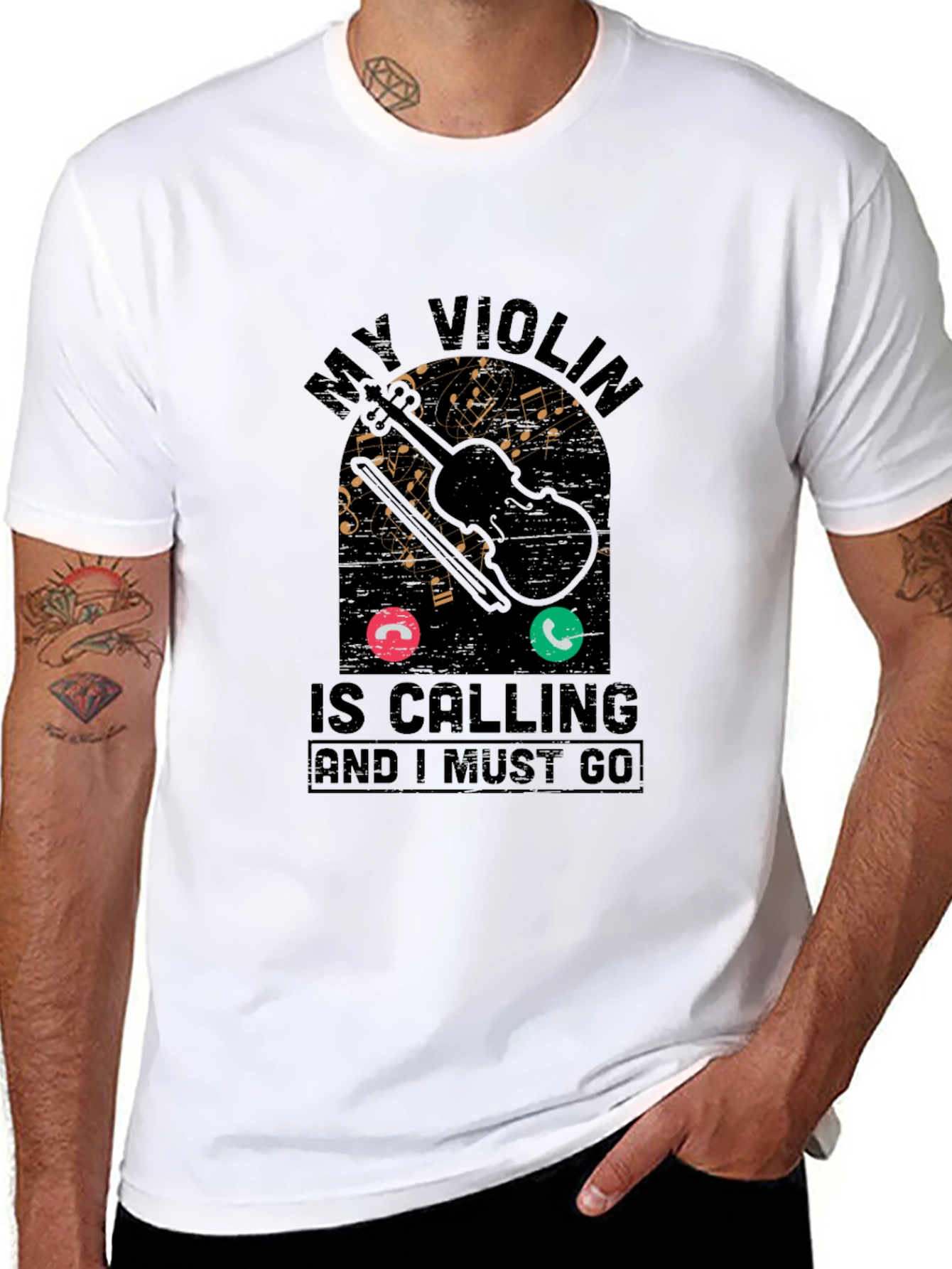 My Violin is Calling Graphic Tee