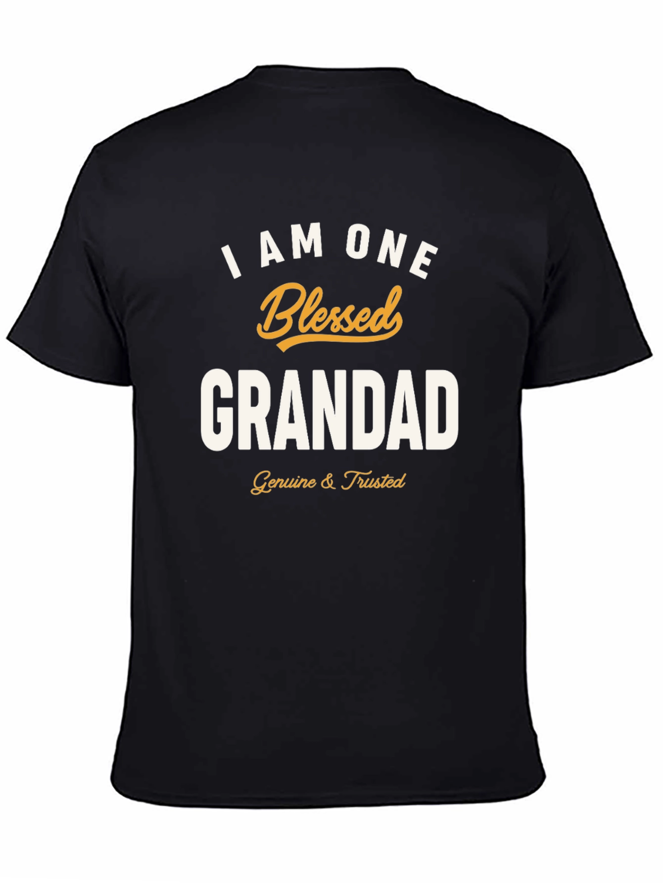 Blessed Grandad T-Shirt - Black Graphic Tee