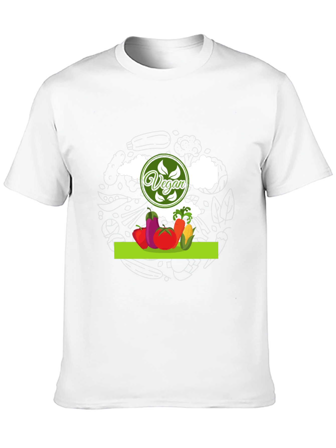 Vegan Graphic T-Shirt - Eat Your Veggies!