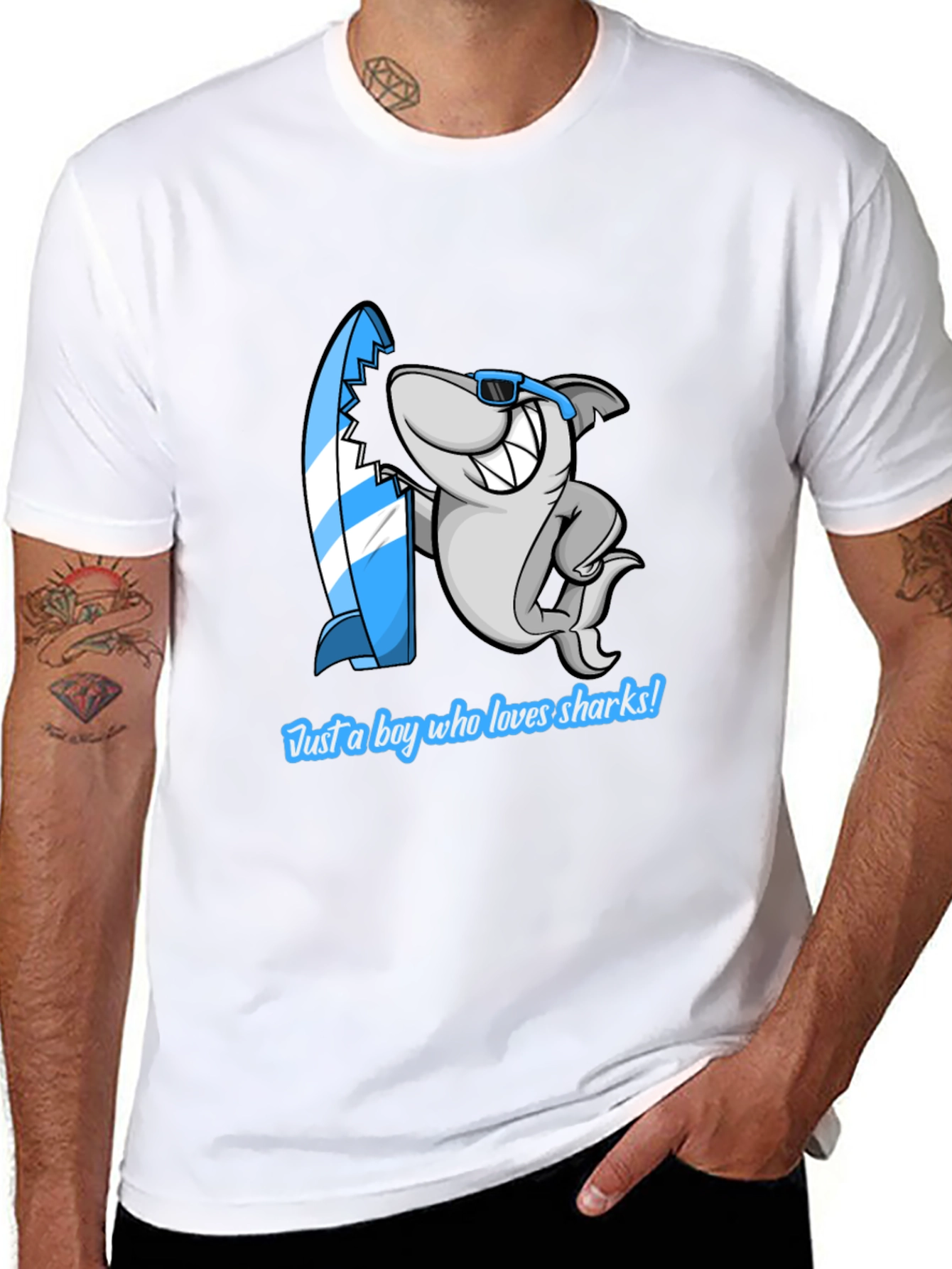Shark Lover Graphic T-Shirt - Casual Cool