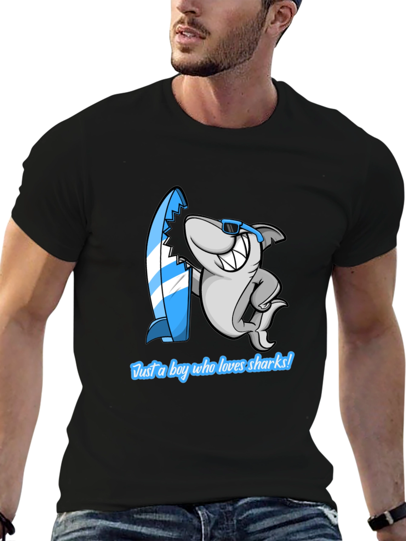 Shark Lover Graphic T-Shirt - Casual Cool