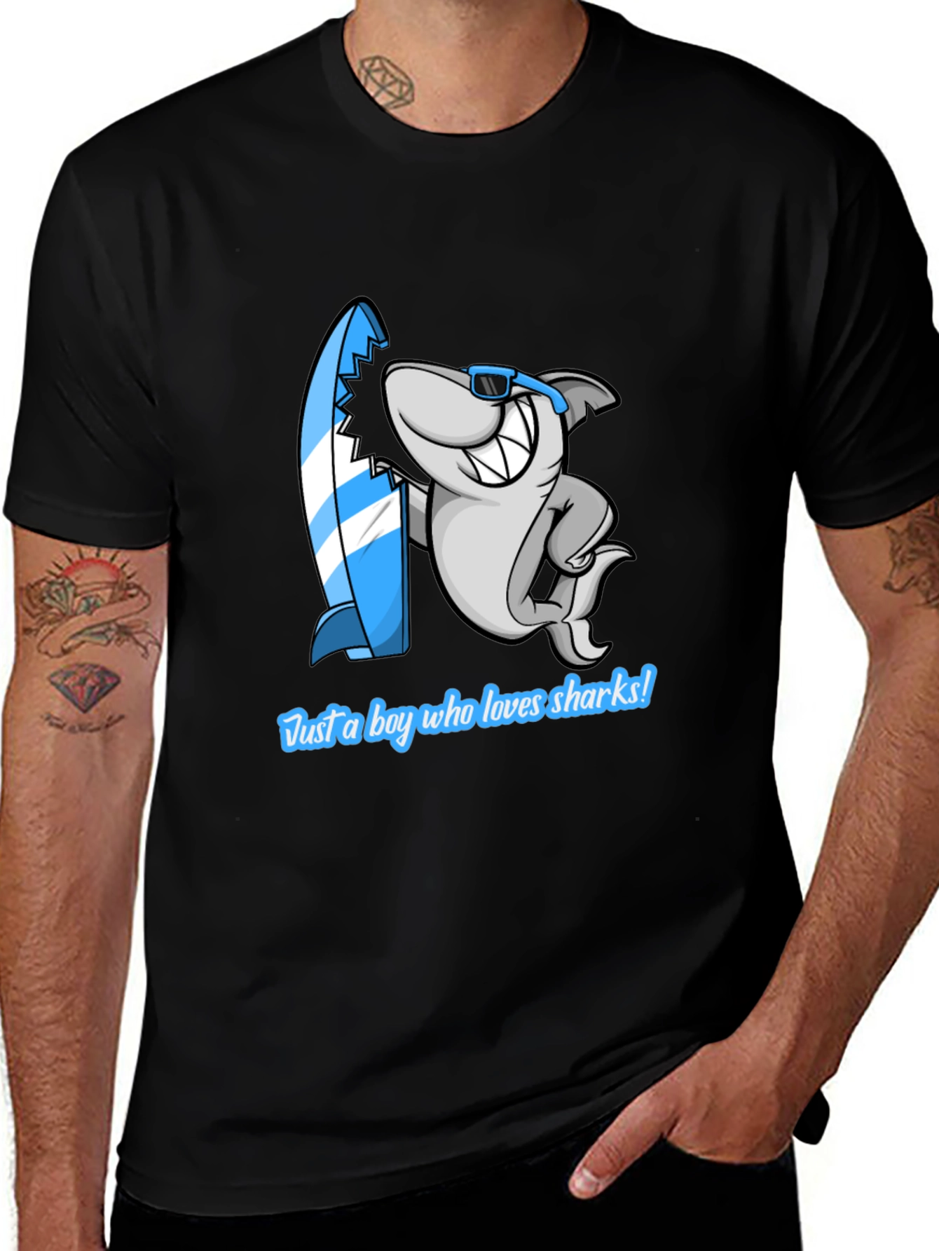 Shark Lover Graphic T-Shirt - Casual Cool