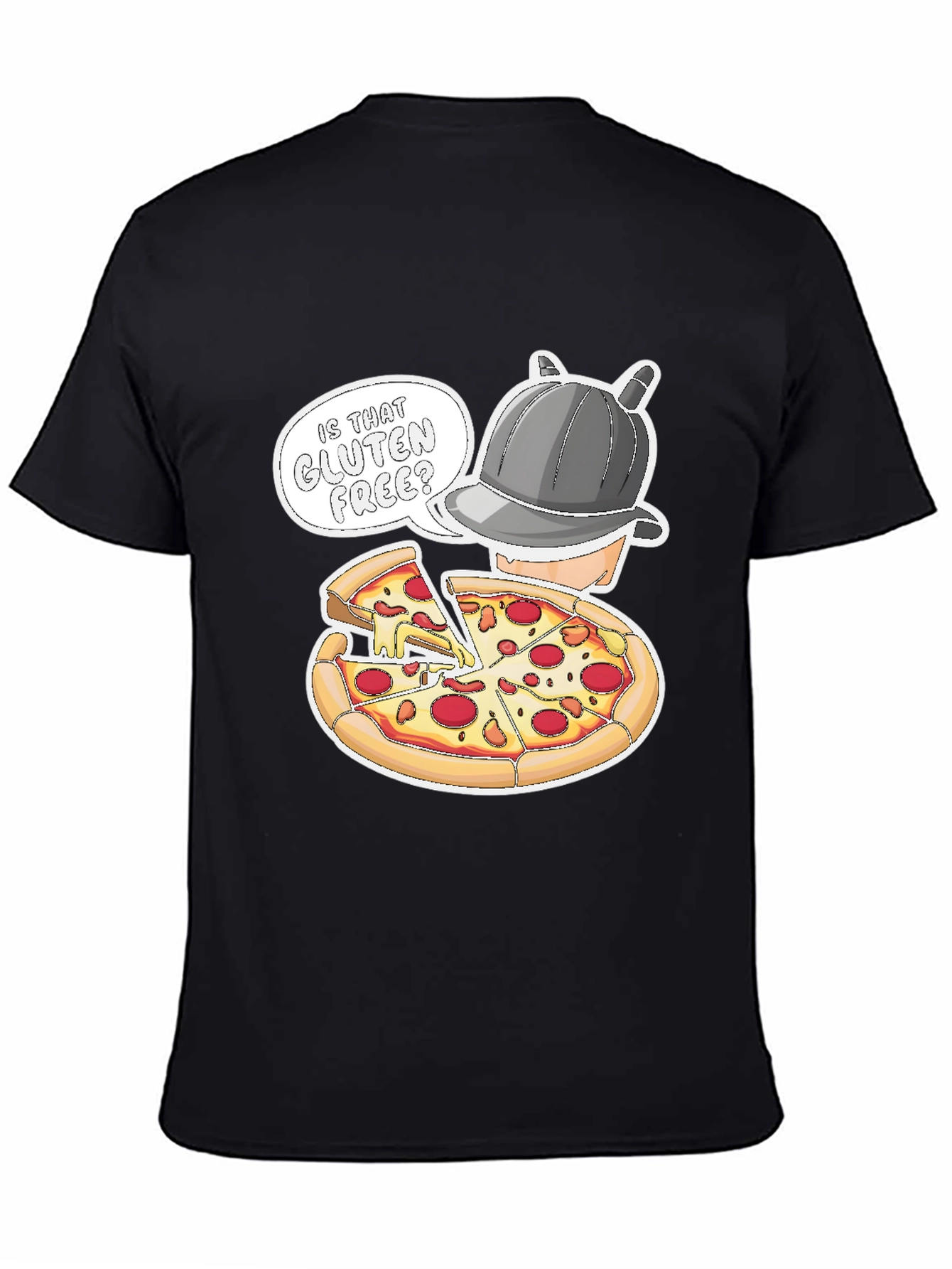 Gluten Free Pizza Detective Graphic T-Shirt