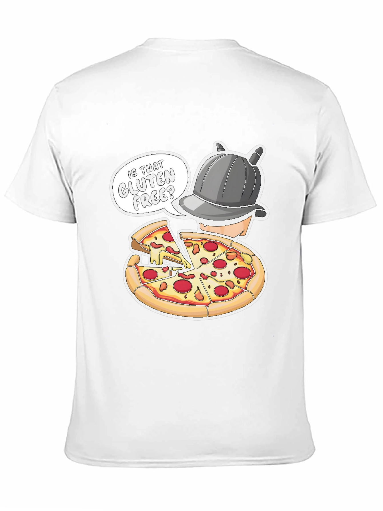 Gluten Free Pizza Detective Graphic T-Shirt